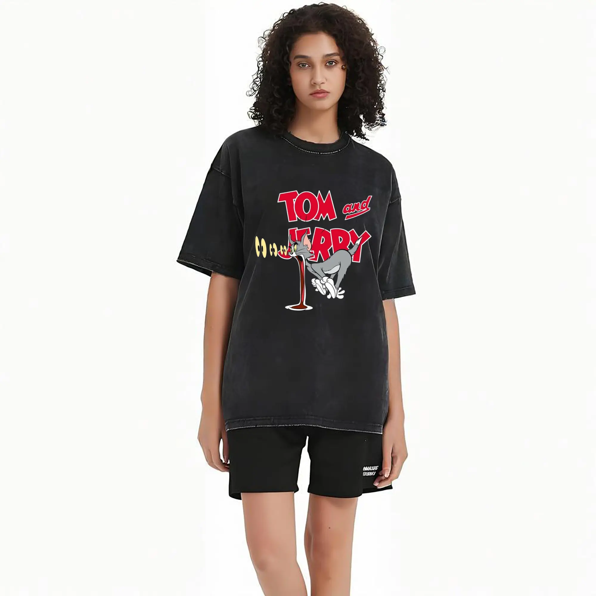 tom and jerry, tom graphic t shirt