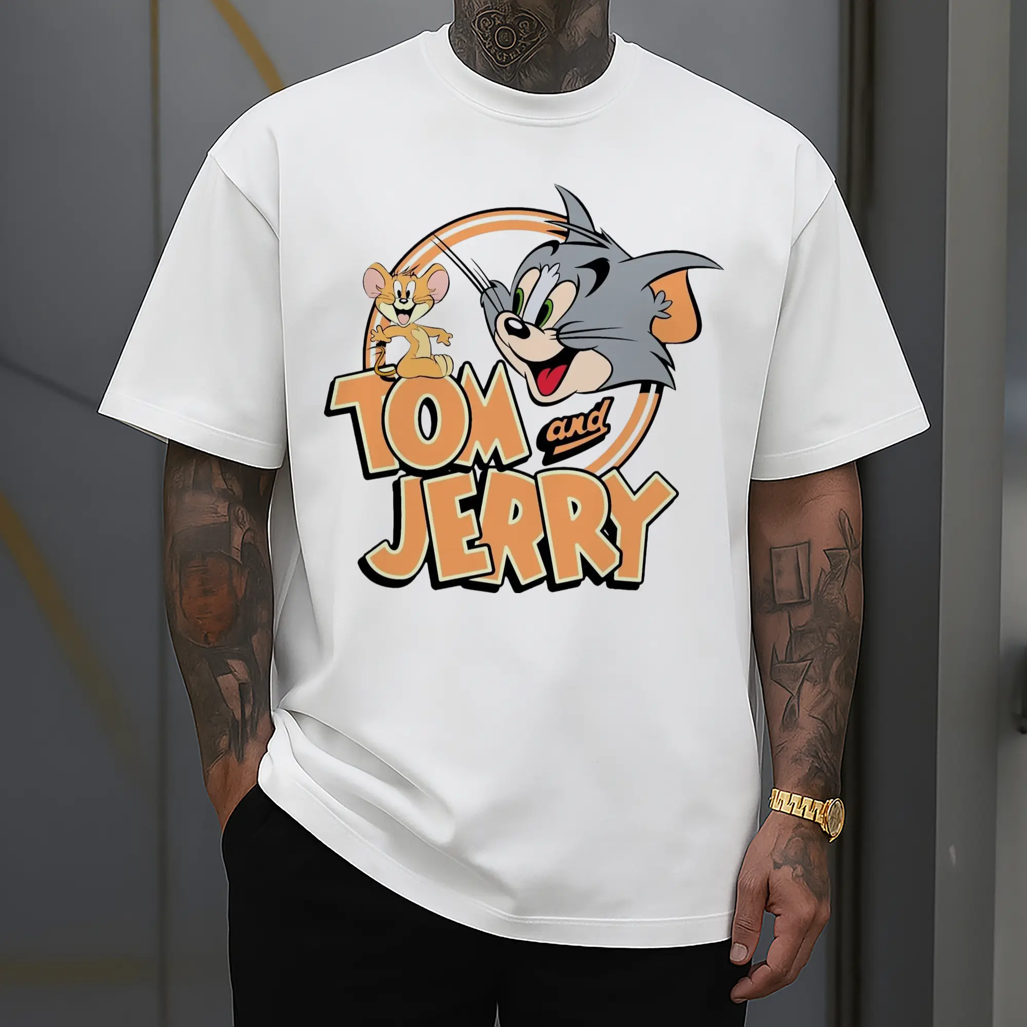 tom and jerry men's t shirt​