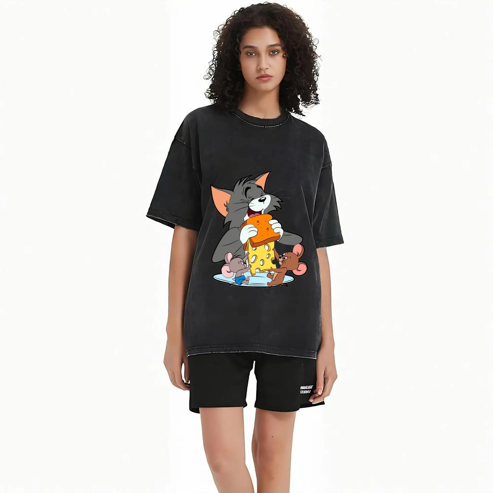 tom and jerry collage t shirt