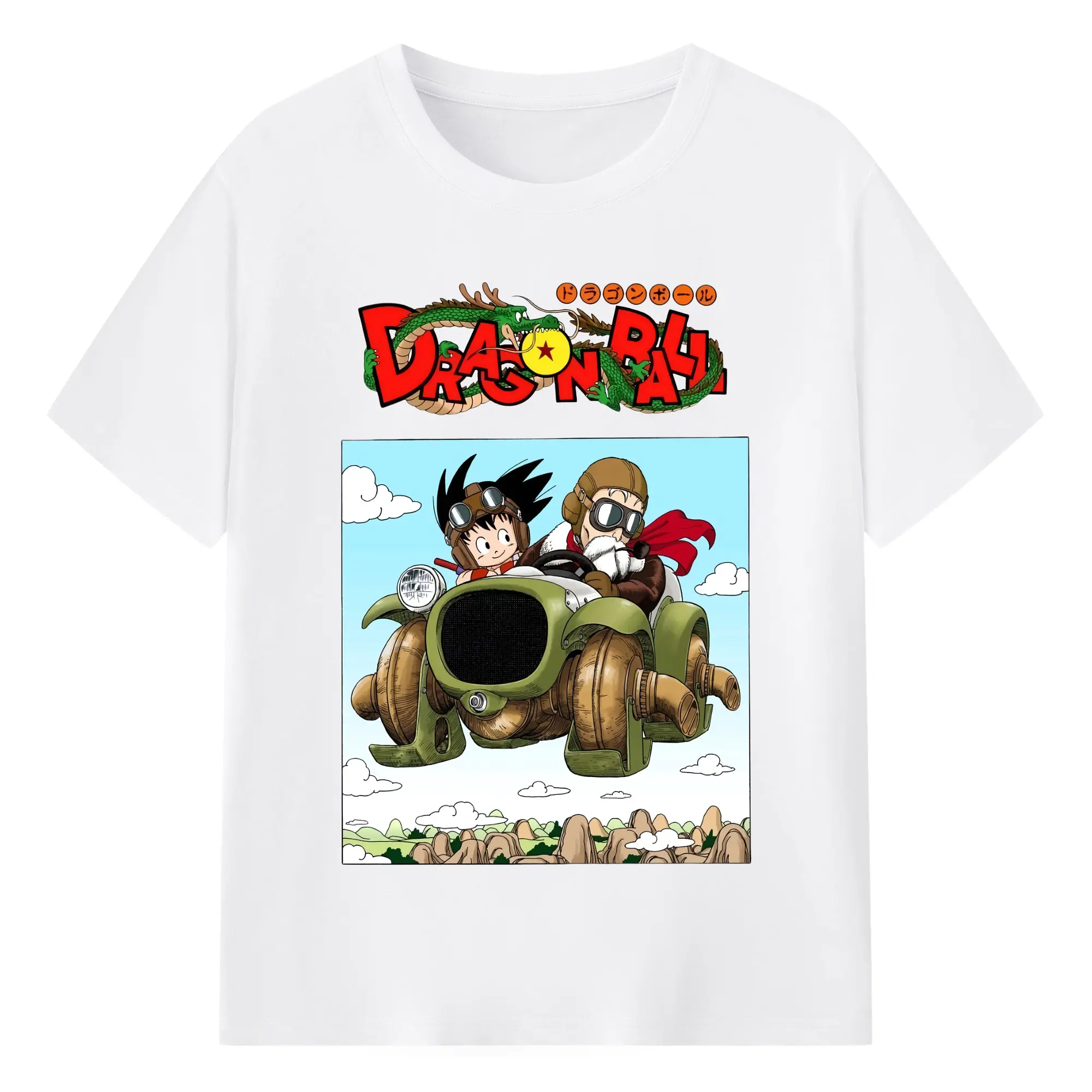 Dragon ball z son goku t-shirt - 180g Cotton T-Shirt With Front Heat Transfer Print – Soft, Lightweight, Fitted Design – Comfortable Casual Wear For Sports & Everyday Use