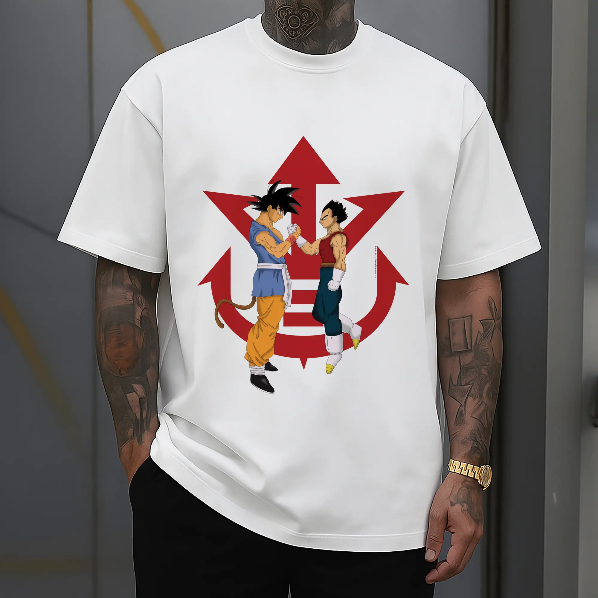 dragon ball son goku and Vegeta t-shirt​