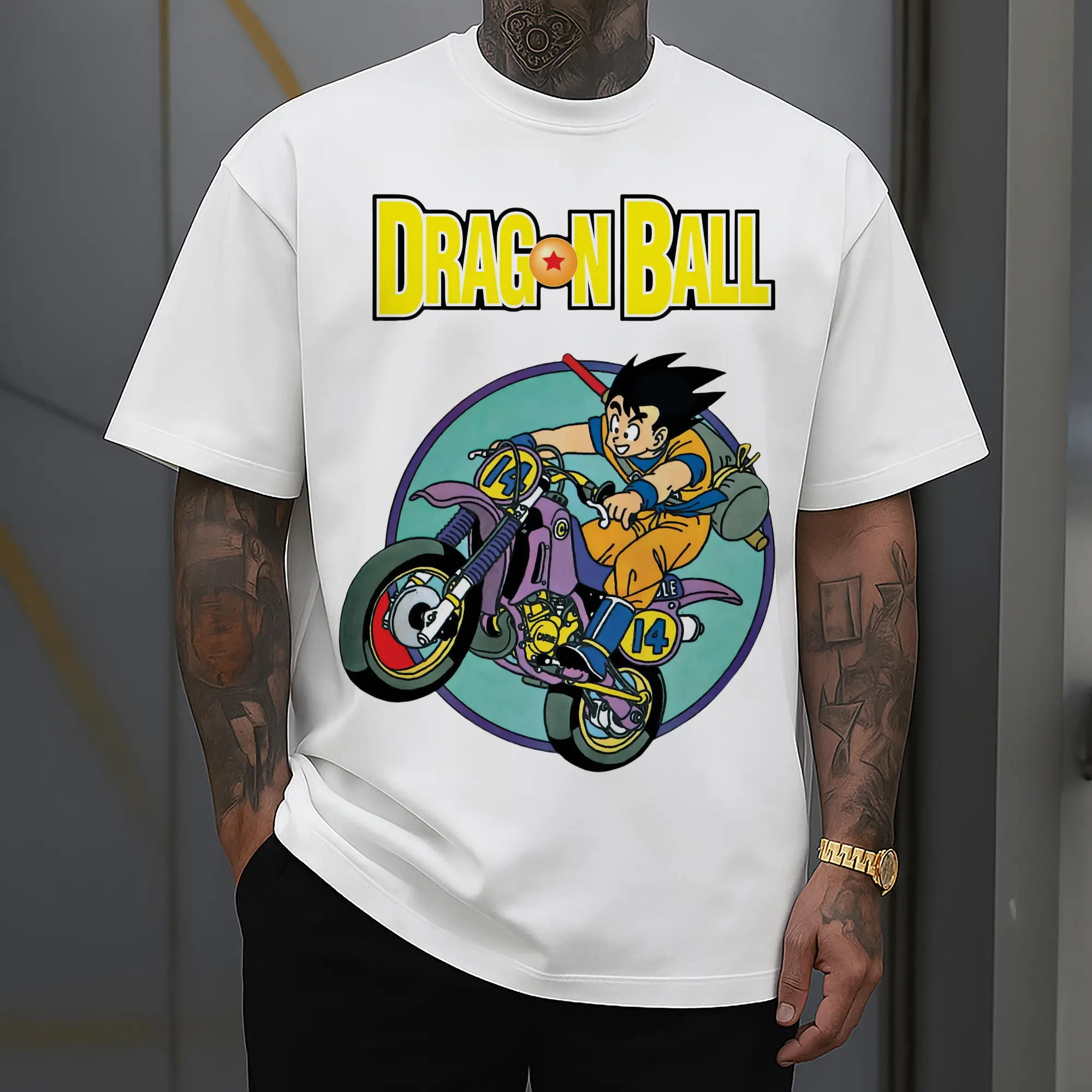 dragon ball son goku retro tee