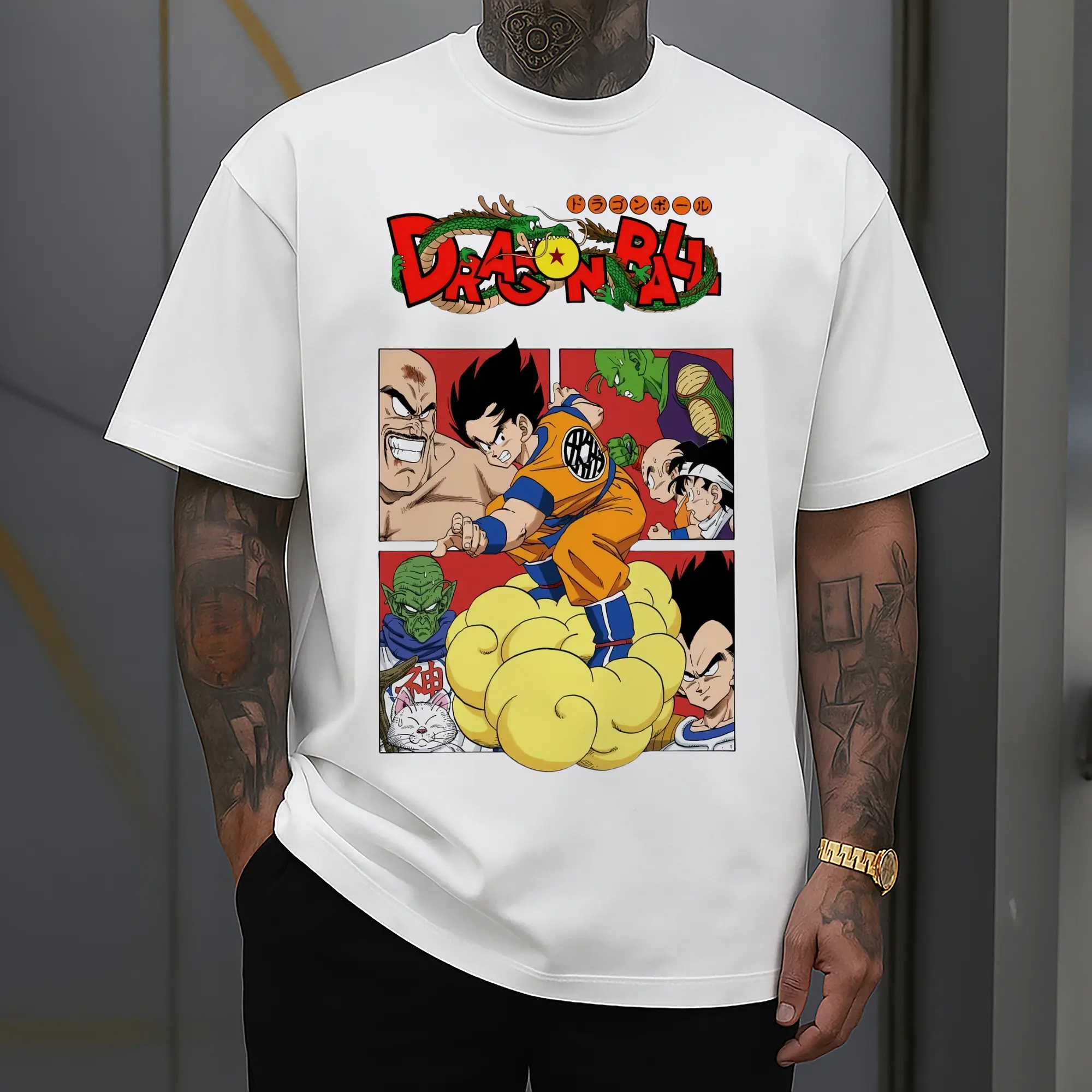 dragon ball z Son Goku collage shirt​