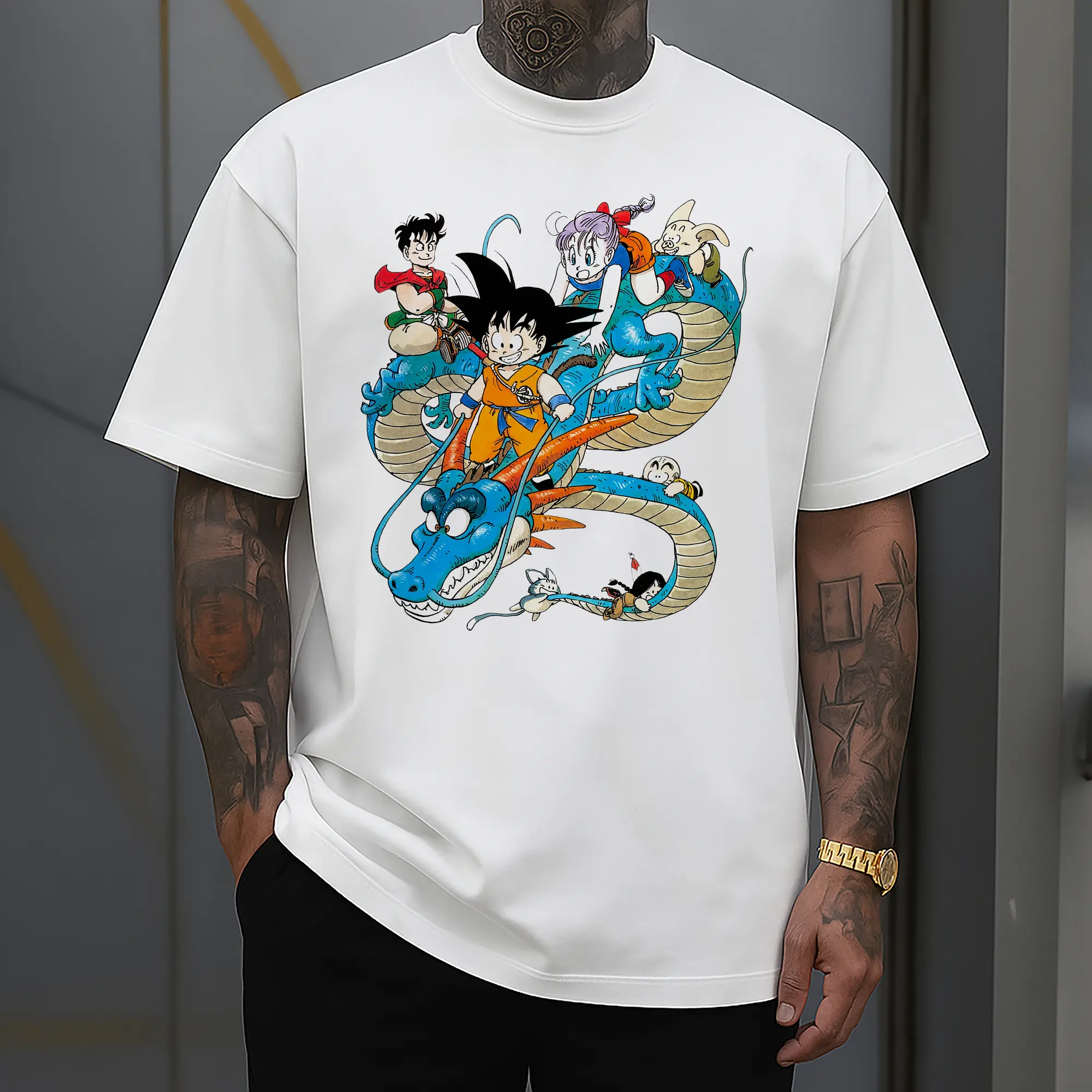 men&#039;s dragon ball Son Goku cartoon shirt