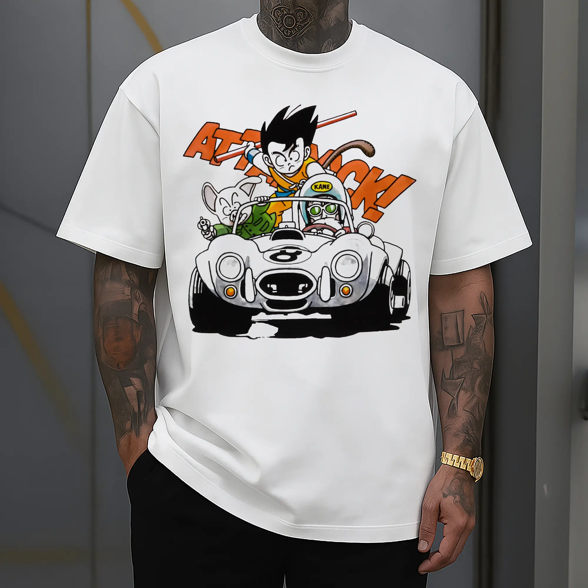 men&#039;s dragon ball Son Goku graphic shirt
