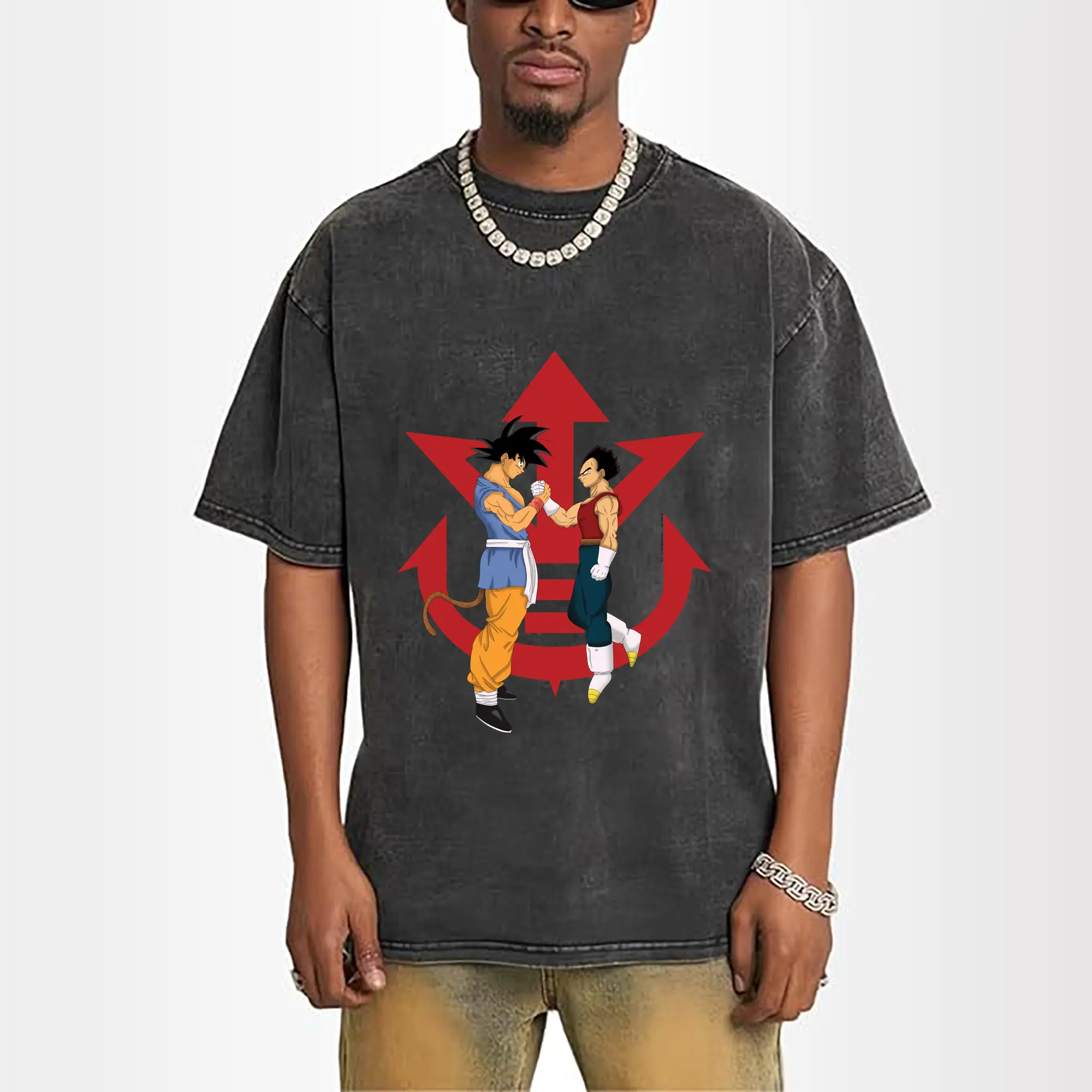 dragon ball son goku and Vegeta t-shirt​