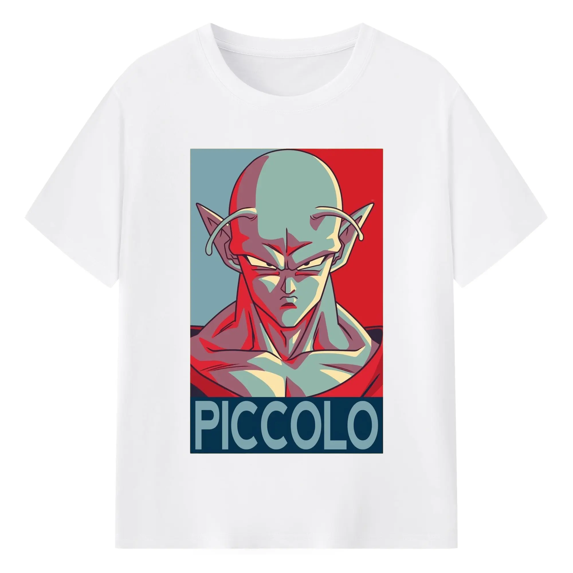 Vintage dragon ball z piccolo​t shirt - 180g Cotton T-Shirt With Front Heat Transfer Print – Soft, Lightweight, Fitted Design – Comfortable Casual Wear For Sports & Everyday Use