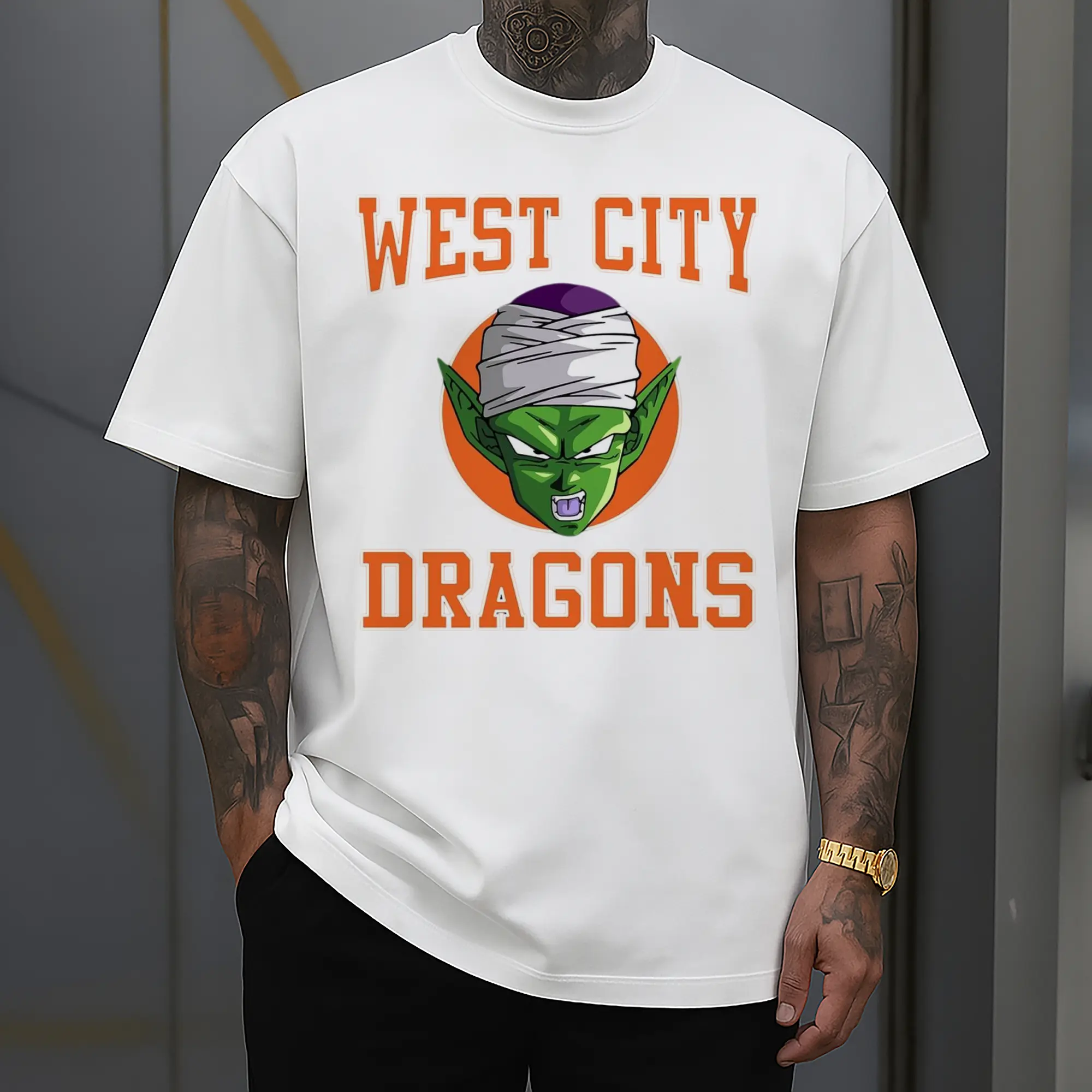 dragon ball z piccolo face t shirt