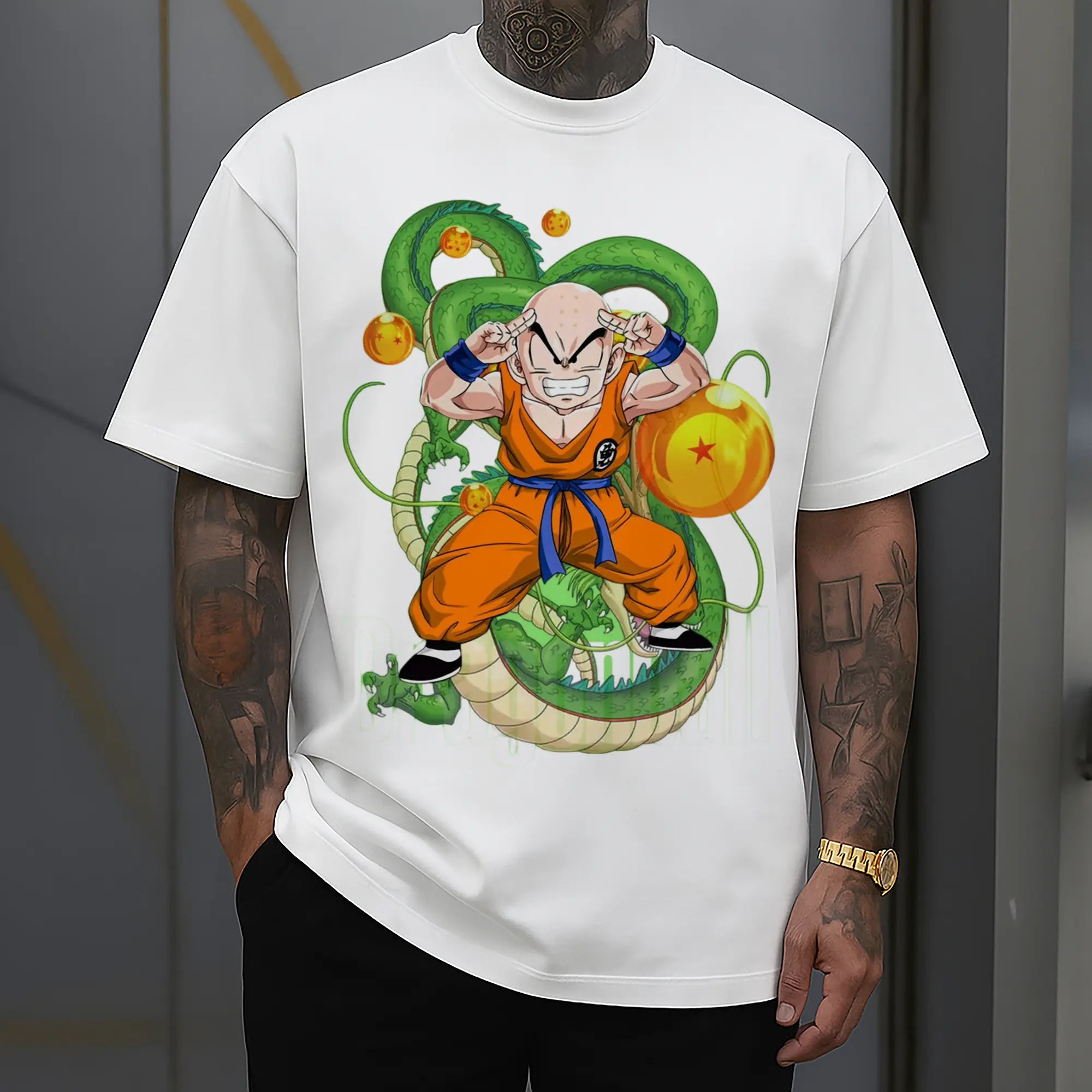 dragon ball krillin graphic shirt​