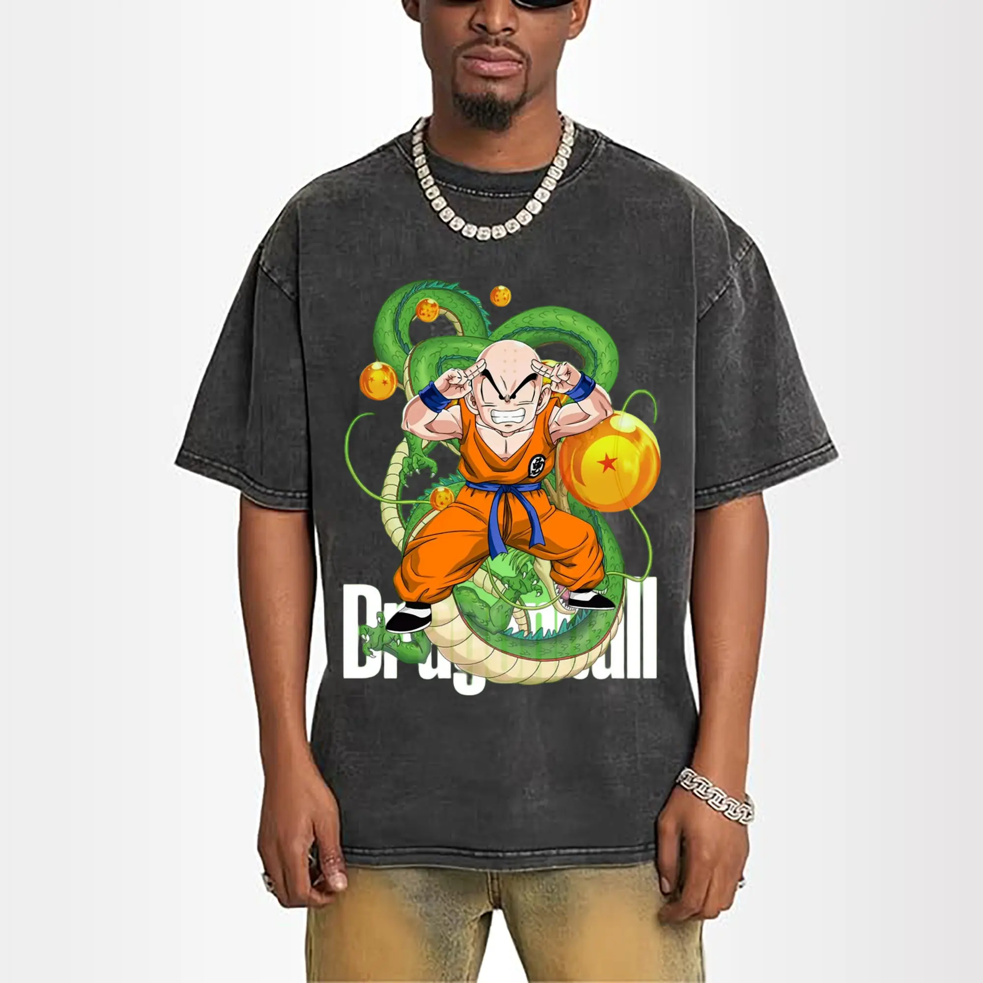 dragon ball krillin graphic shirt​