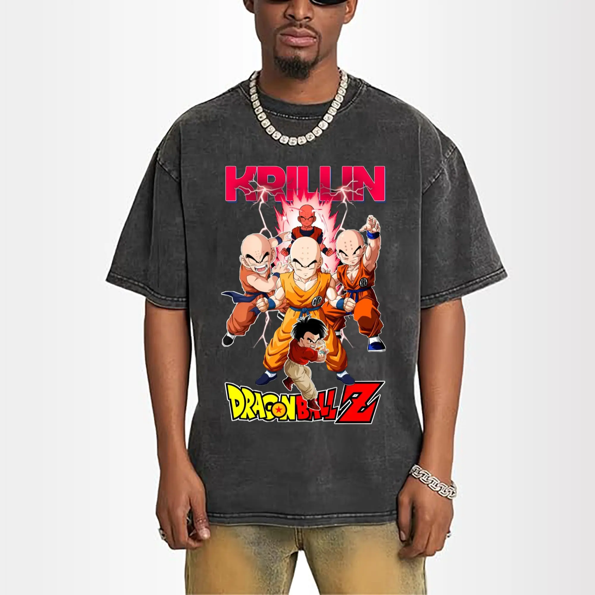 dragon ball krillin vintage t-shirt