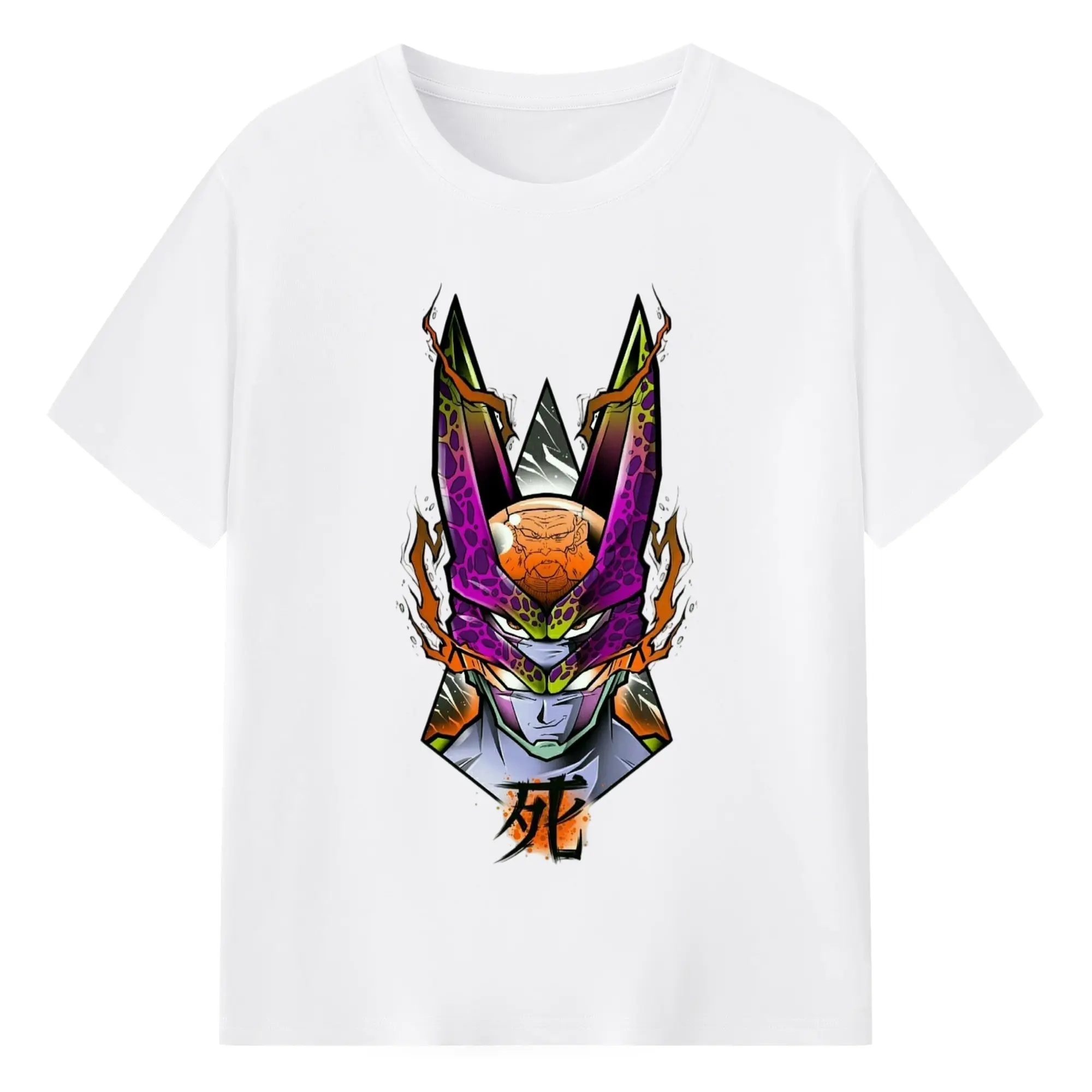 Dragon ball z cell shirt - 180g Cotton T-Shirt With Front Heat Transfer Print – Soft, Lightweight, Fitted Design – Comfortable Casual Wear For Sports & Everyday Use