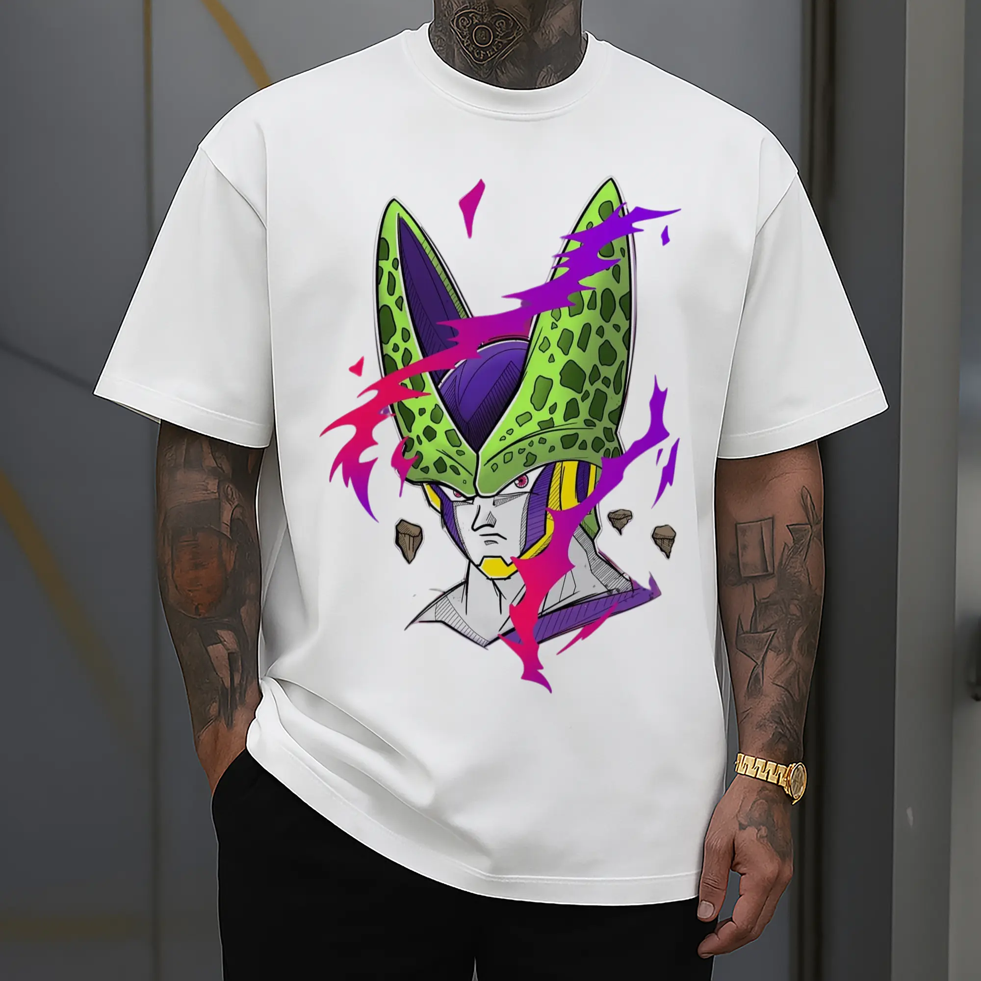 dragon ball z cell graphic shirt​
