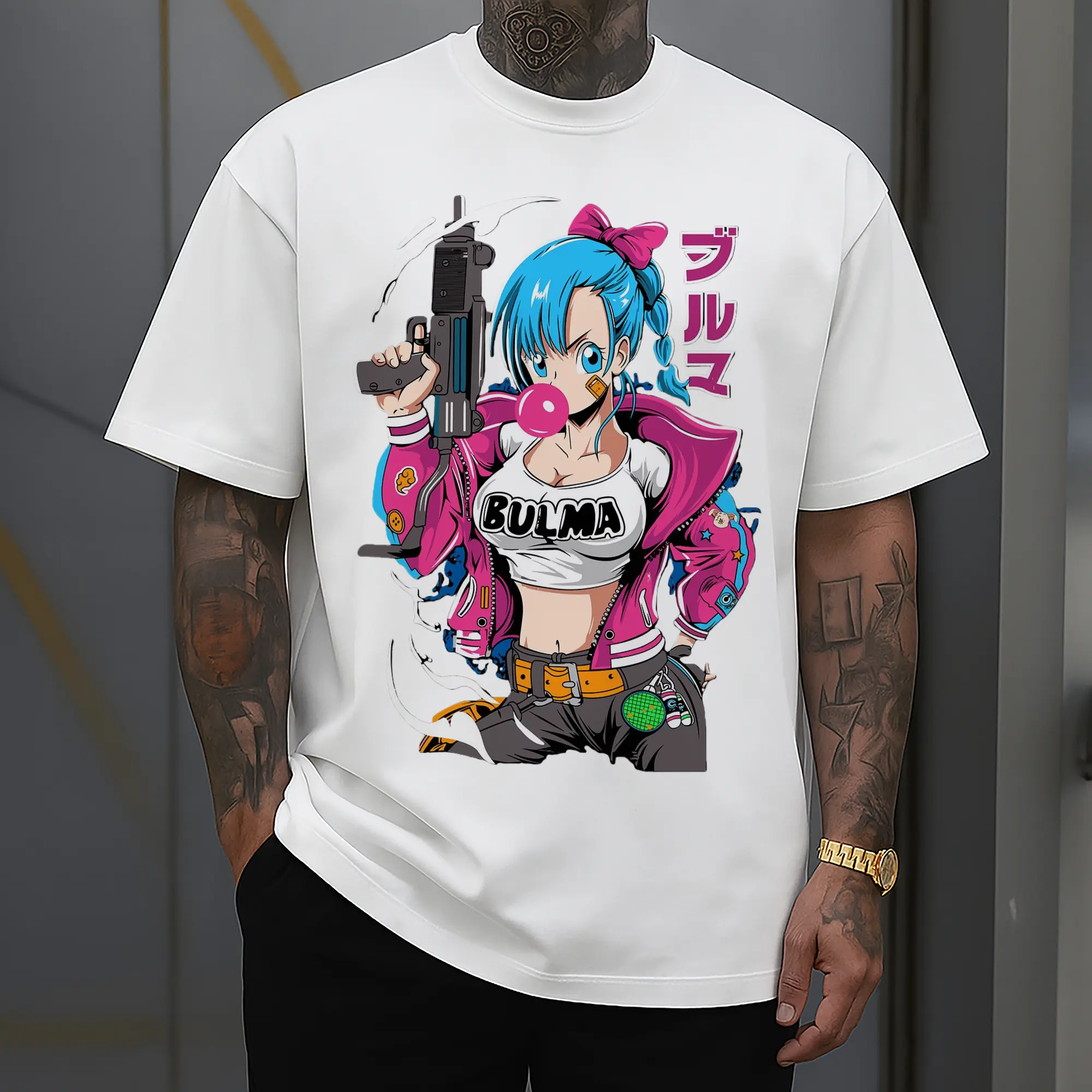 dragon ball bulma graphic tee