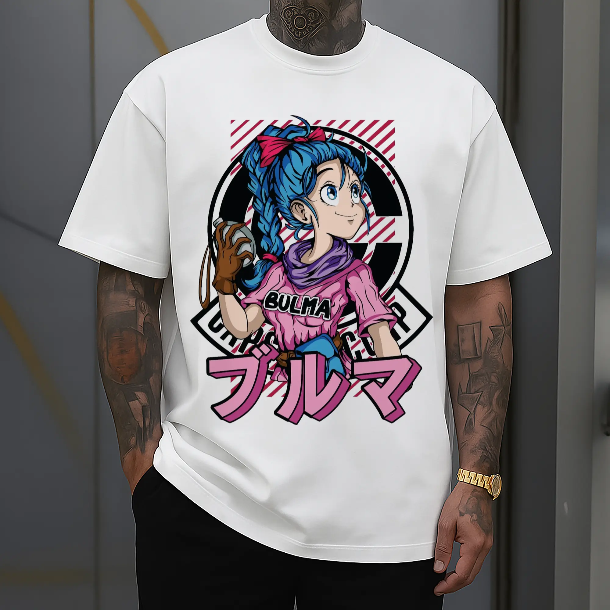 Men's Graphic T Shirt Dragon Ball Bulma tee