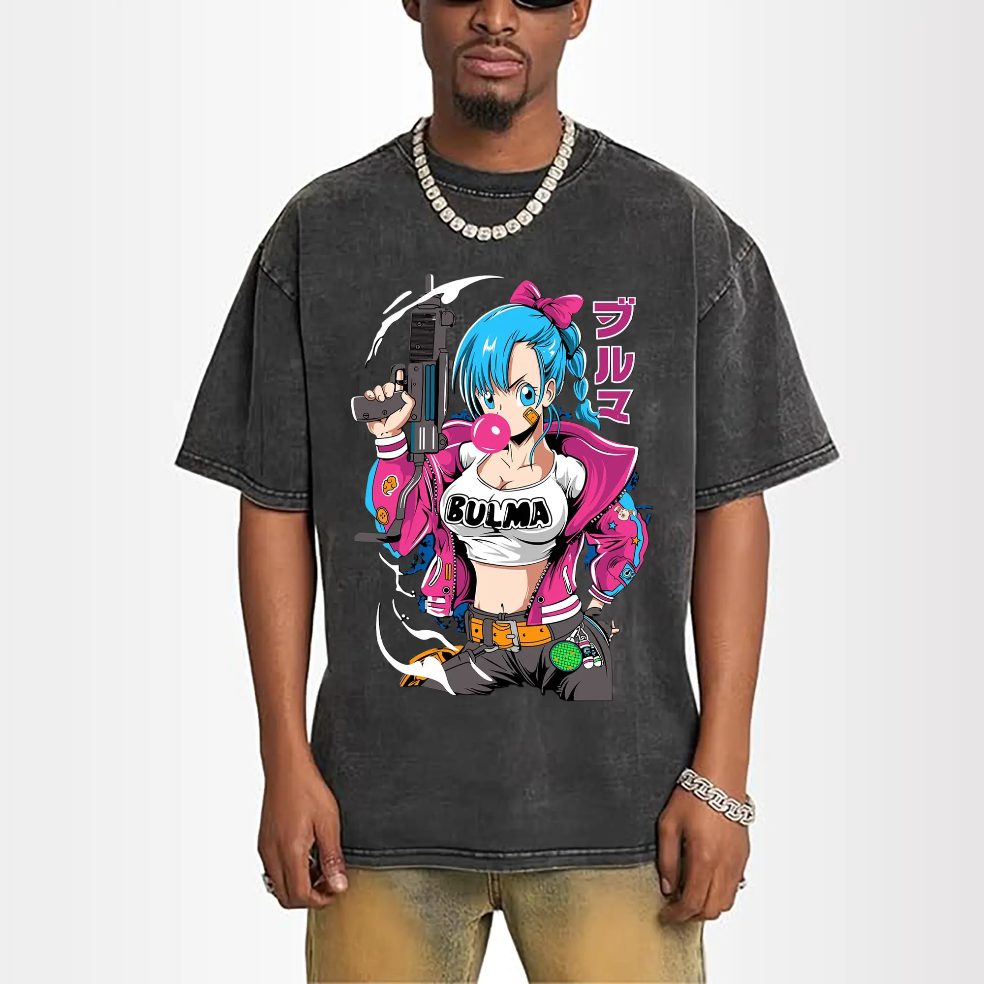 dragon ball bulma graphic tee