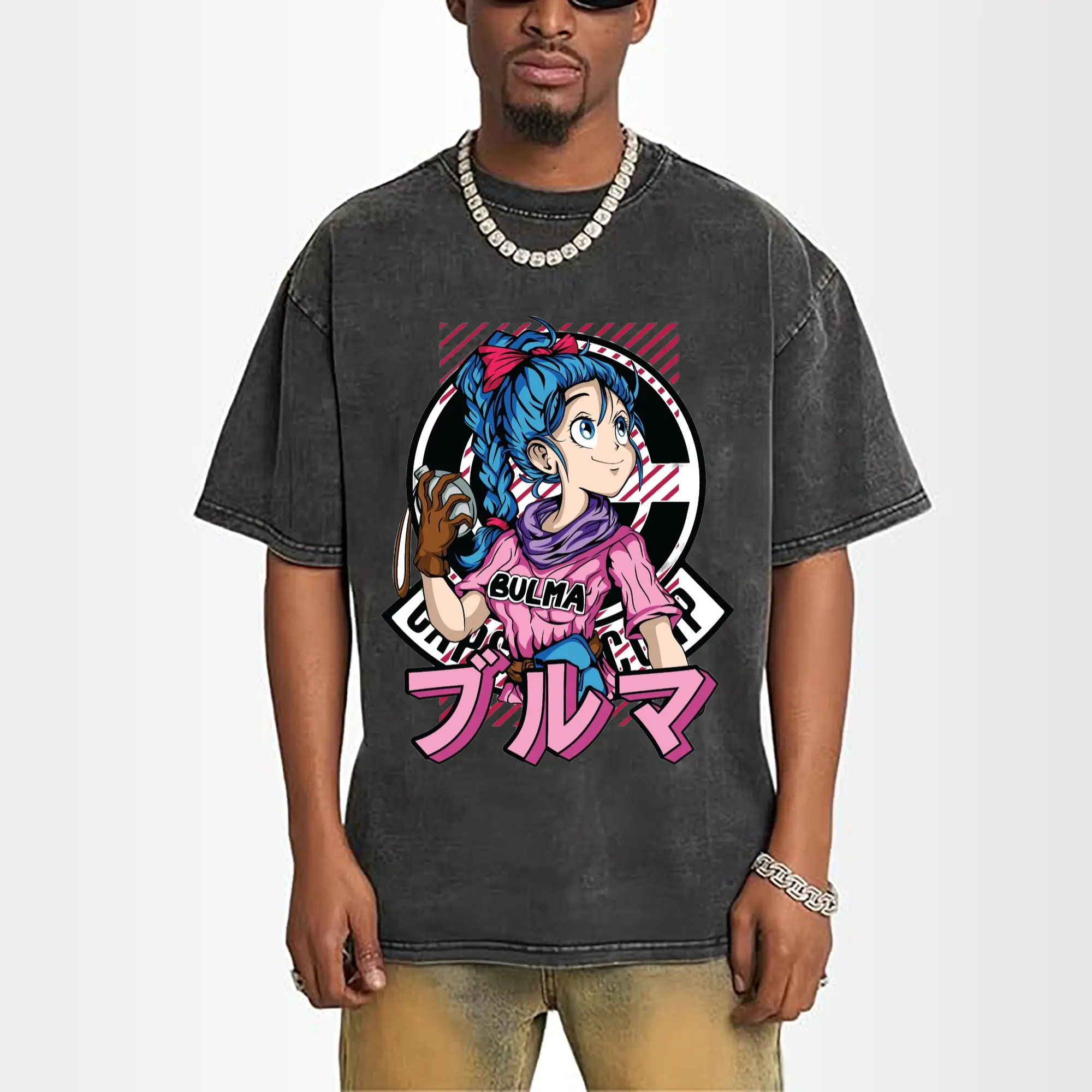 Men's Graphic T Shirt Dragon Ball Bulma tee