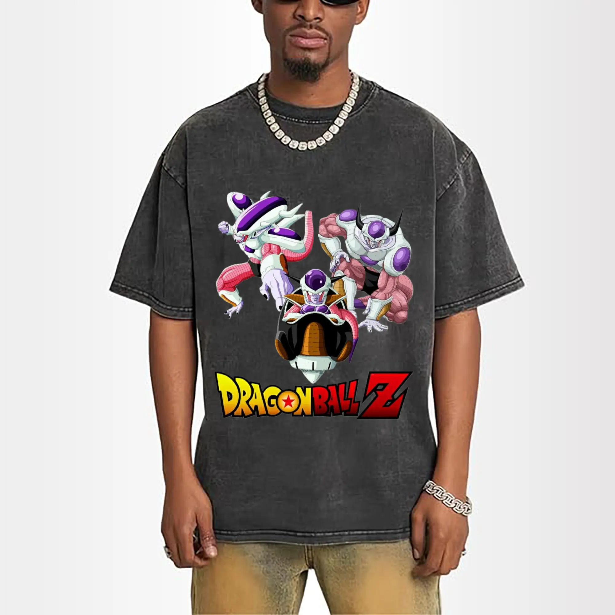Dragon Ball Freeza collage t-shirt