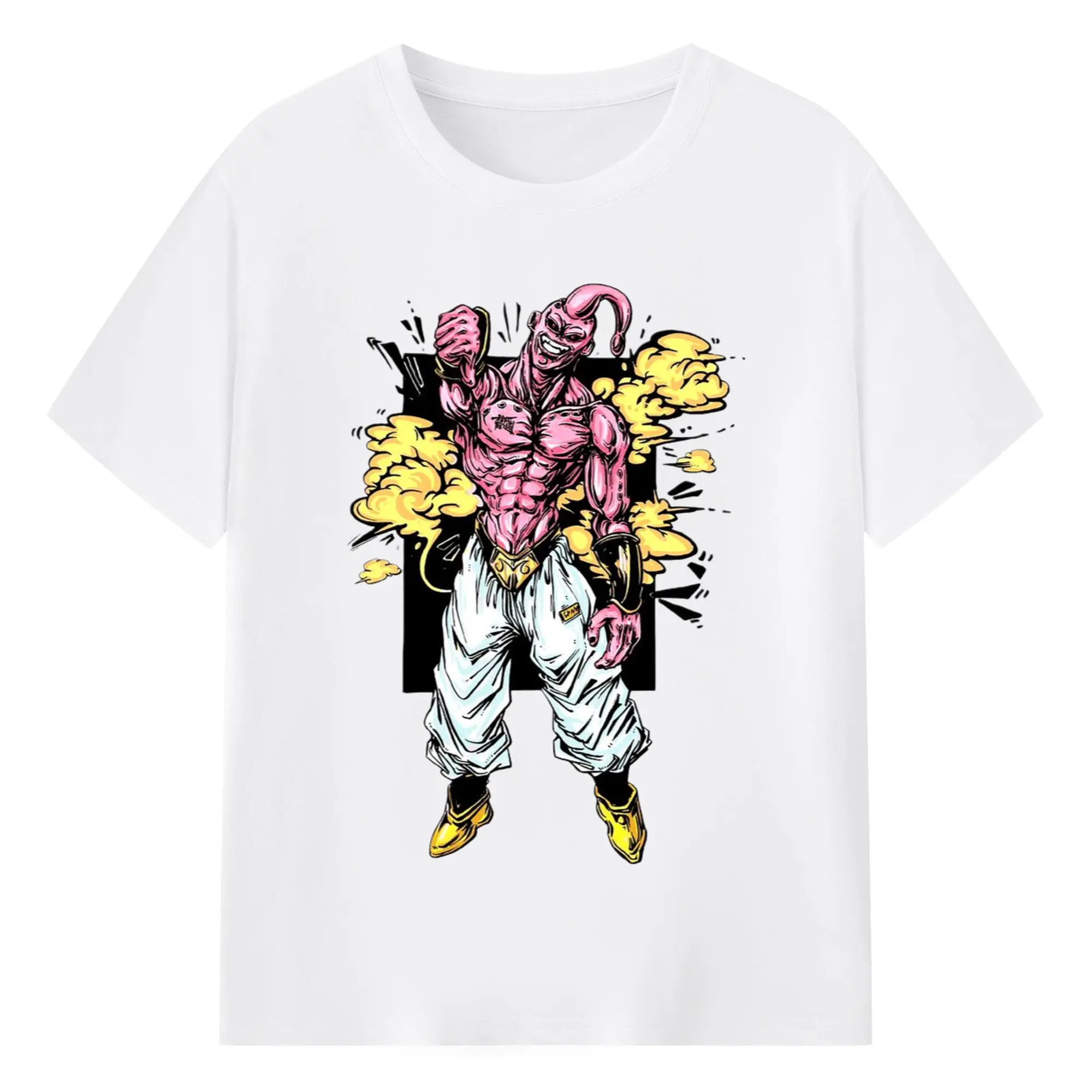 Dragon Ball Master Buu T-Shirt - 180g Cotton T-Shirt With Front Heat Transfer Print – Soft, Lightweight, Fitted Design – Comfortable Casual Wear For Sports & Everyday Use