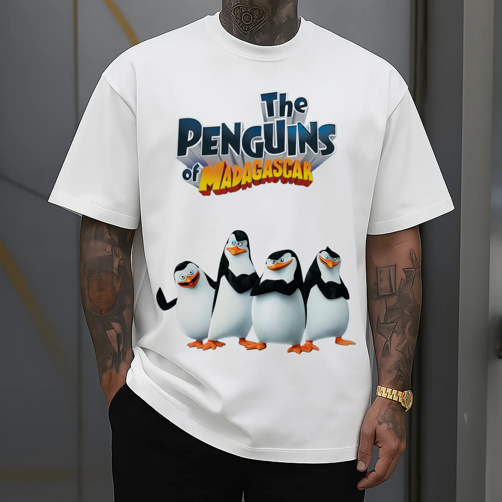 penguins of madagascar vintage t shirt