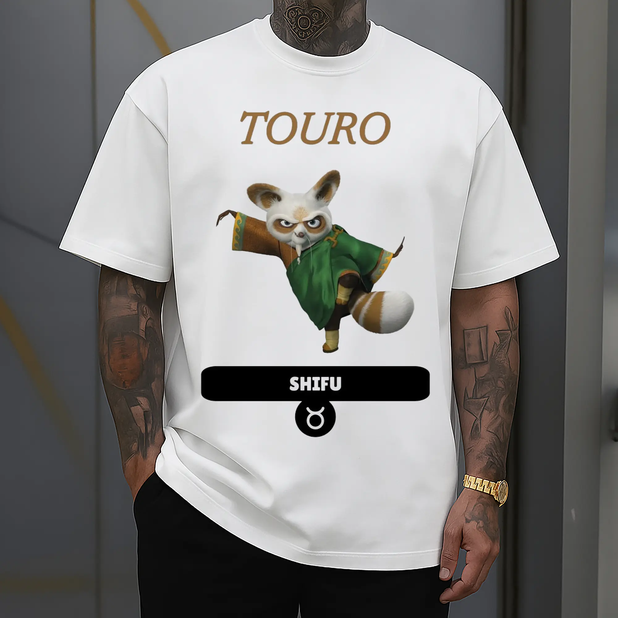 Kung Fu Panda Shifu‌ graphic shirt