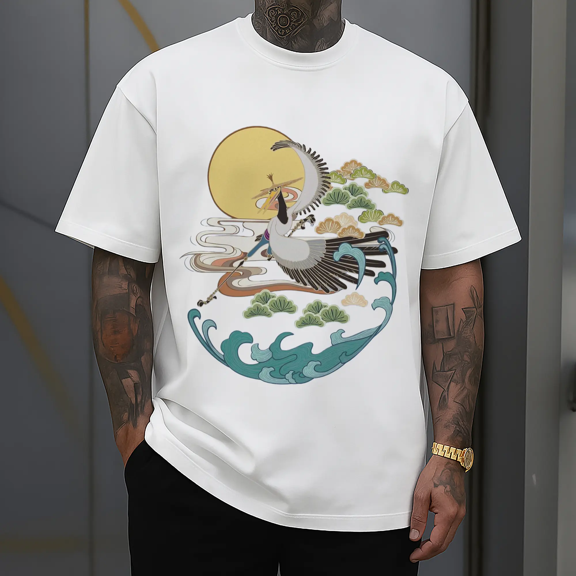 men's Kung Fu Panda Crane‌ t-shirt