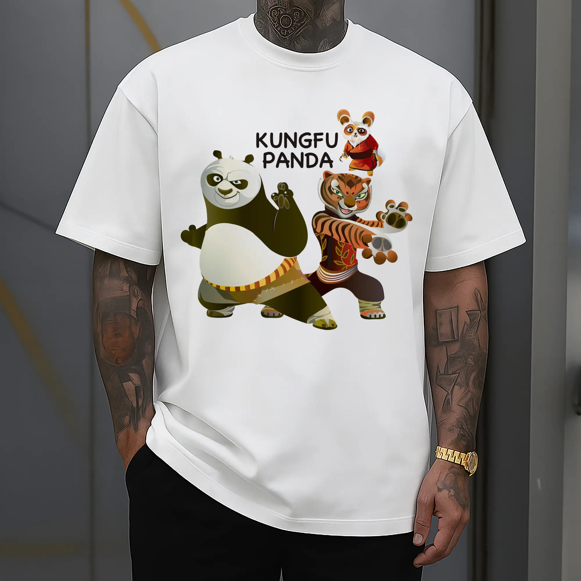 men's kung fu panda po t-shirt