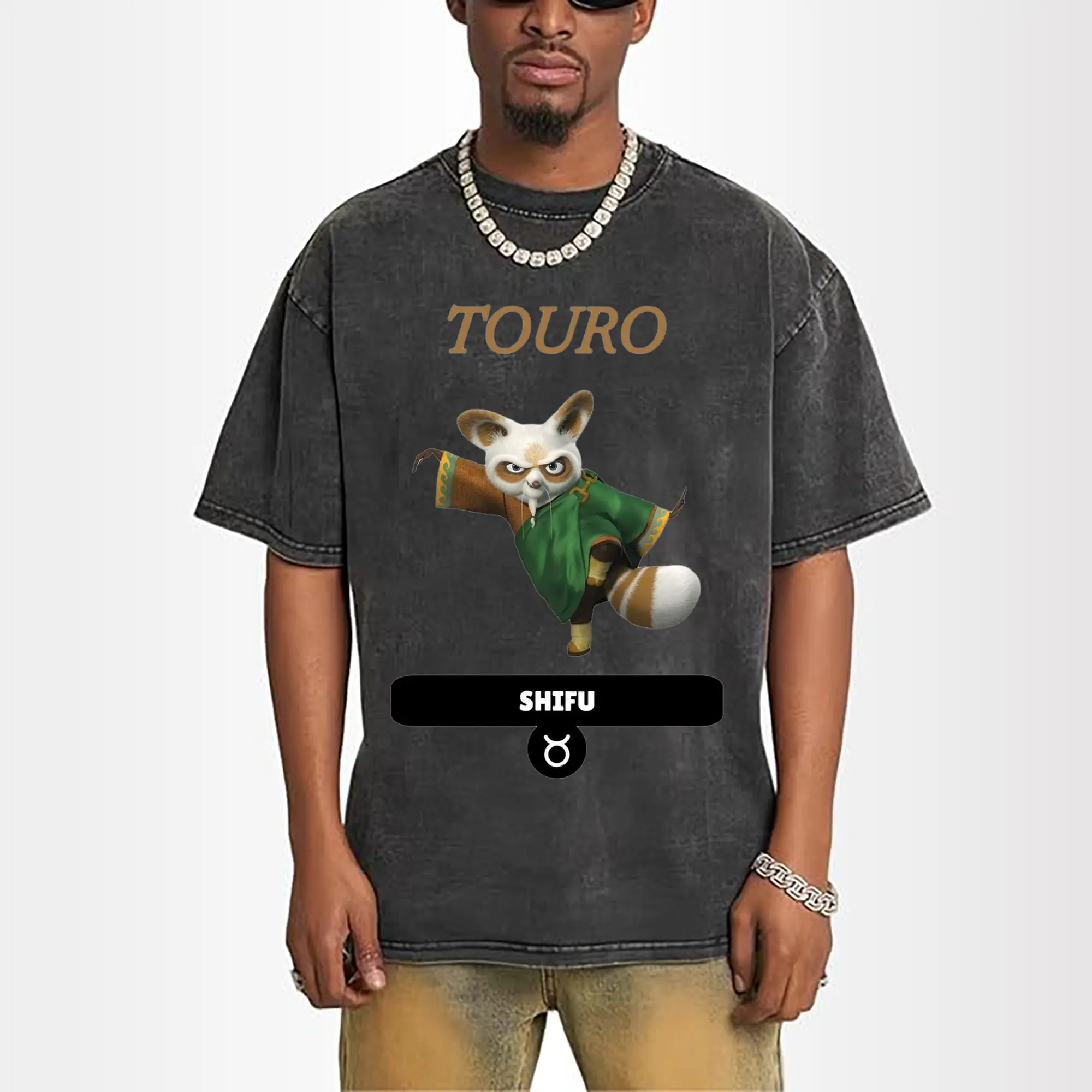 Kung Fu Panda Shifu‌ graphic shirt