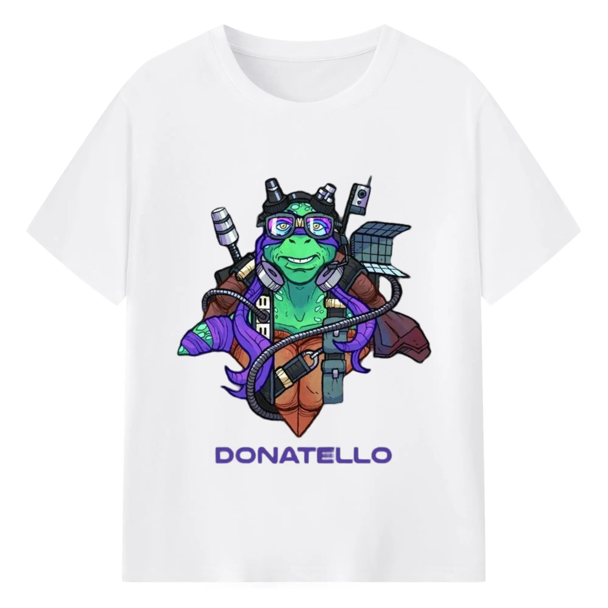 Teenage Mutant Ninja Turtles Donatello graphic shirt - 180g Cotton T-Shirt With Front Heat Transfer Print – Soft, Lightweight, Fitted Design – Comfortable Casual Wear For Sports & Everyday Use