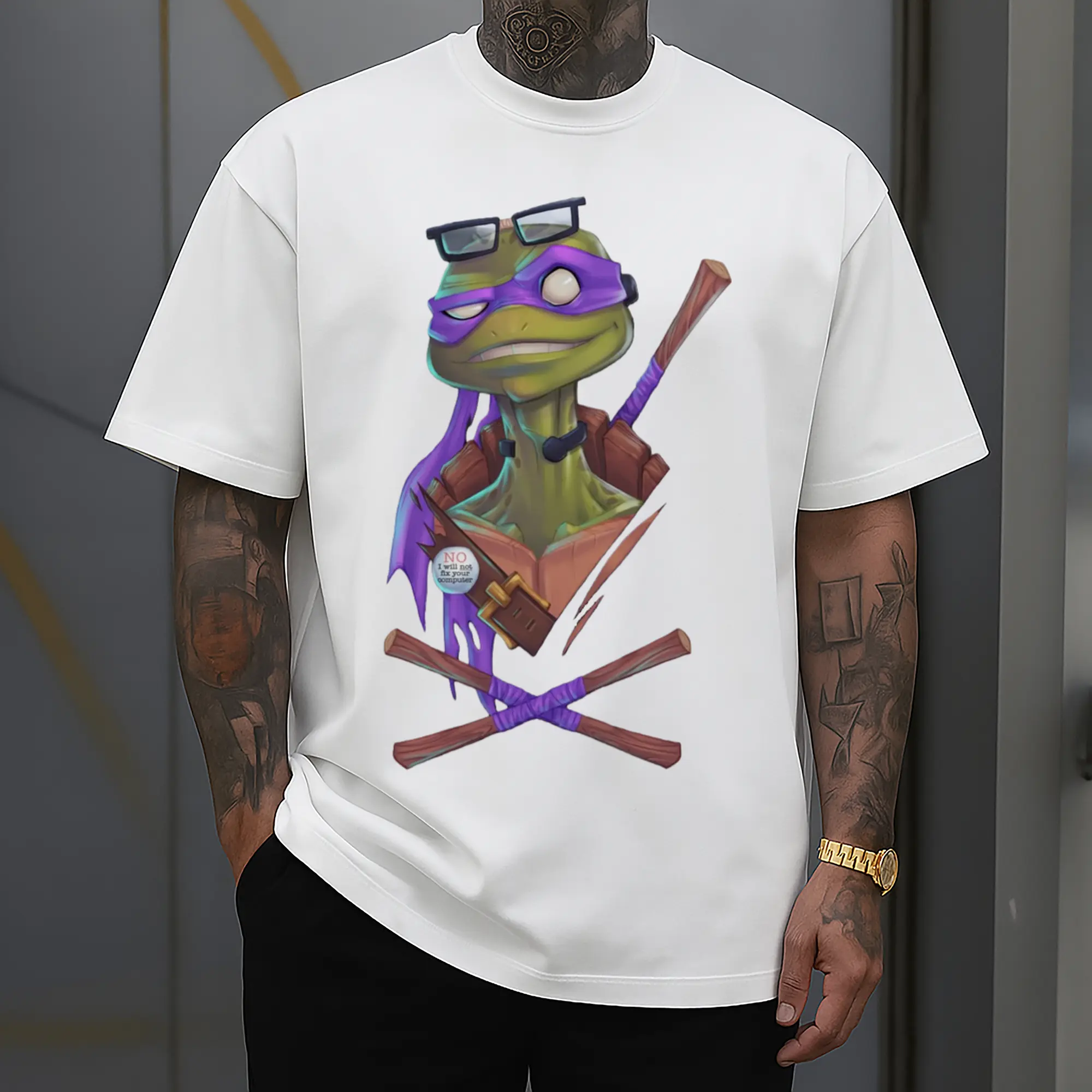 Teenage Mutant Ninja Turtles Donatello Face T-Shirt