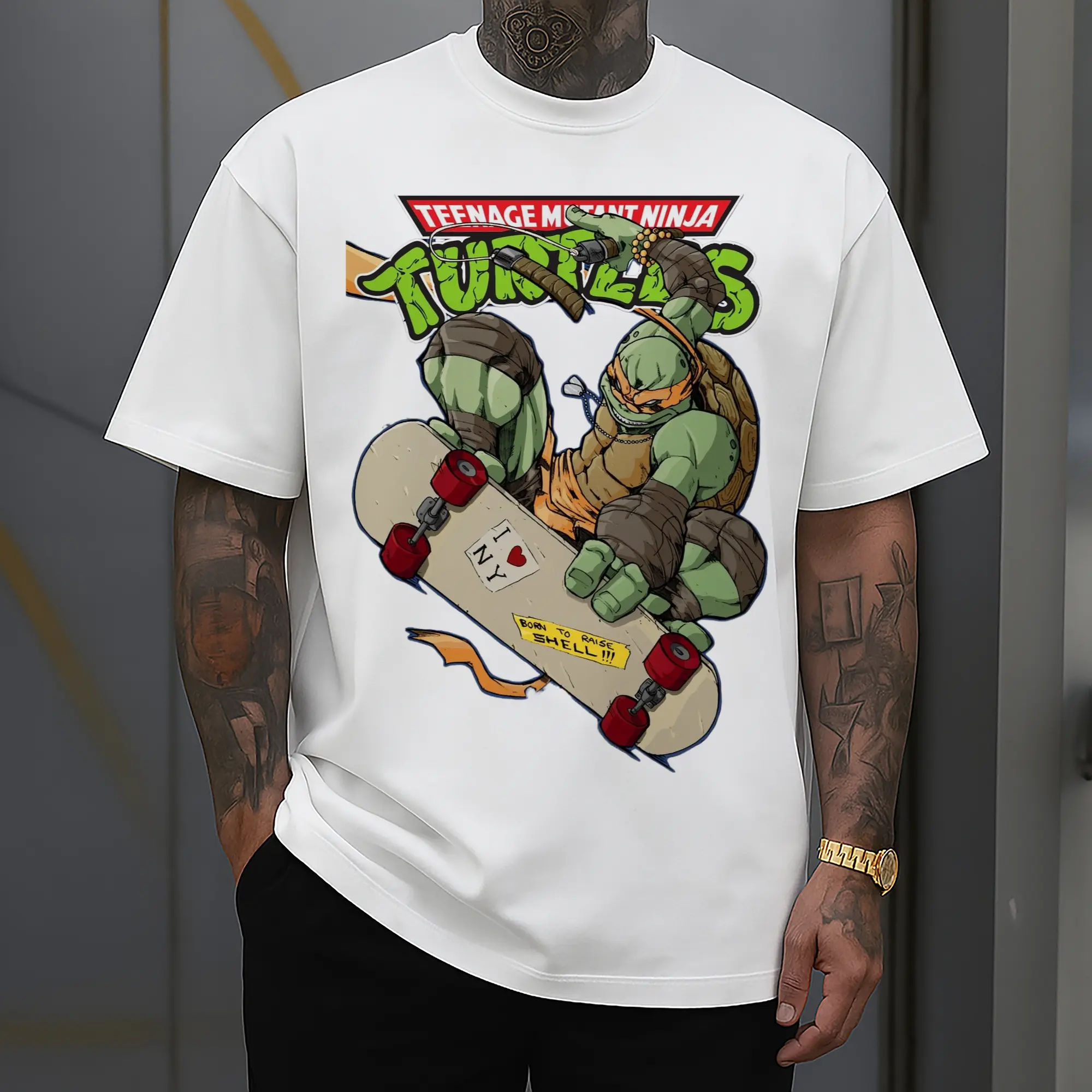 men's Teenage Mutant Ninja Turtles Michelangelo graphic tee
