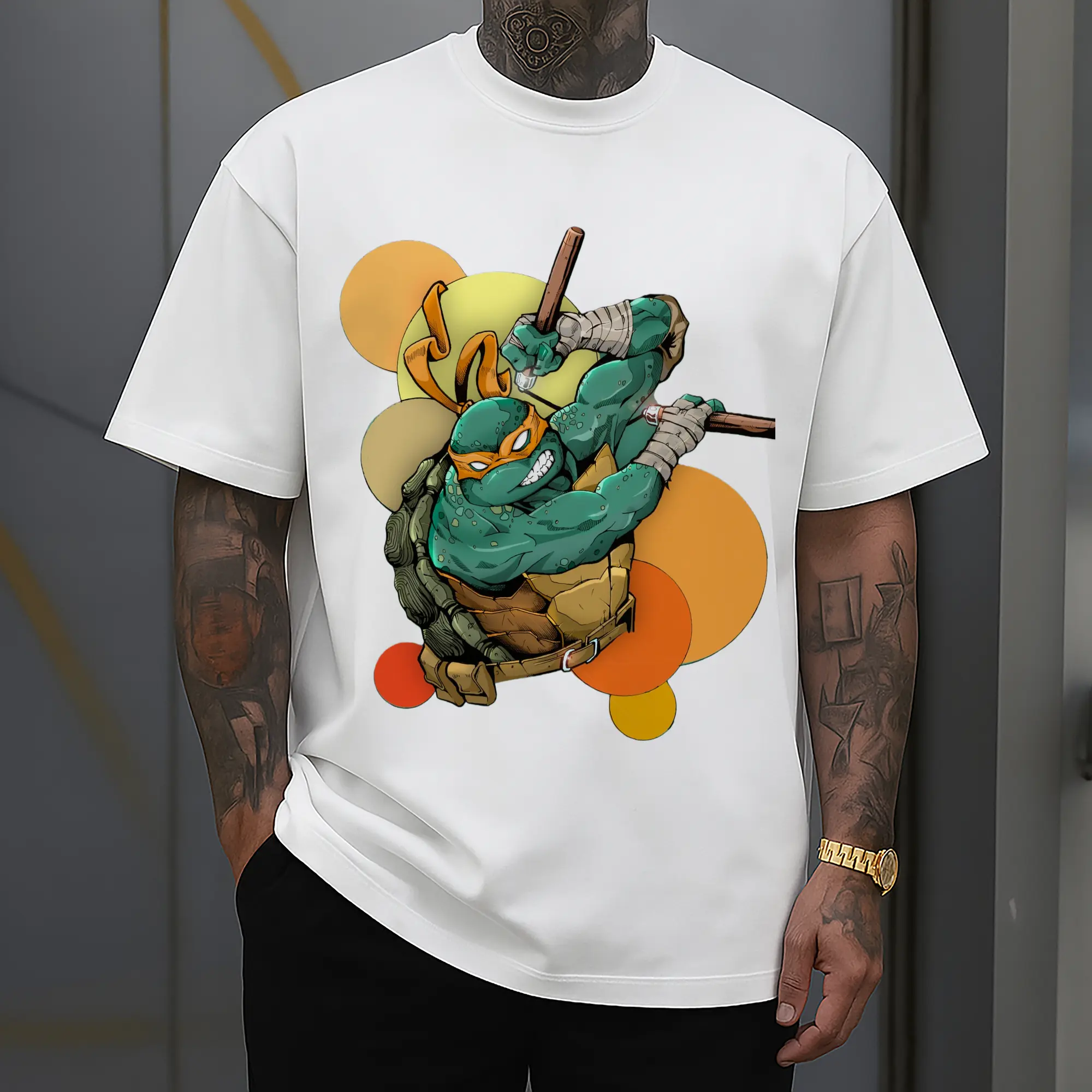 men's Teenage Mutant Ninja Turtles Michelangelo T-Shirt