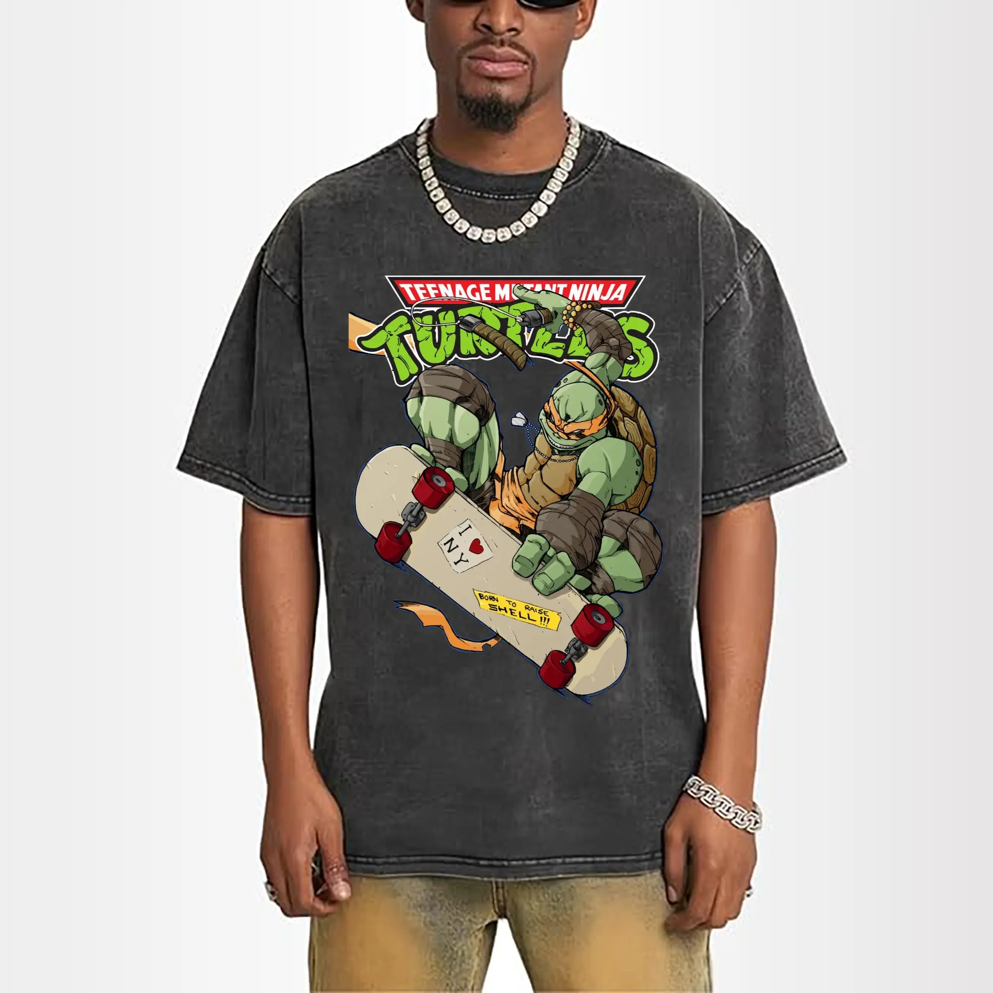 men's Teenage Mutant Ninja Turtles Michelangelo graphic tee