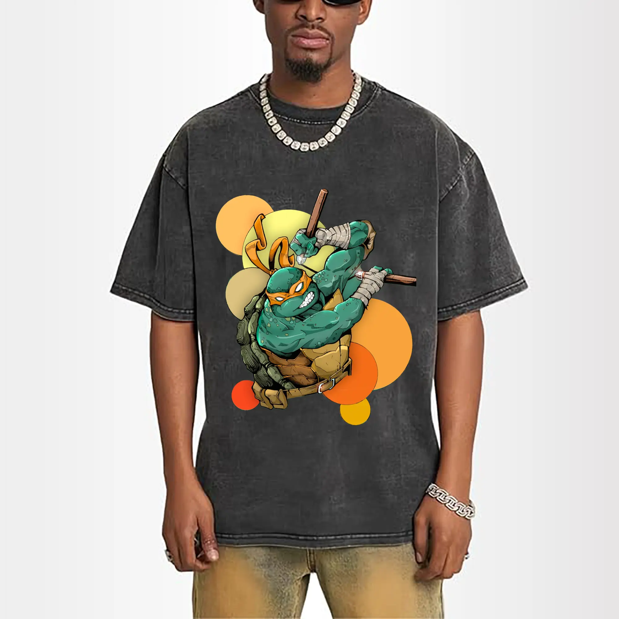 men's Teenage Mutant Ninja Turtles Michelangelo T-Shirt