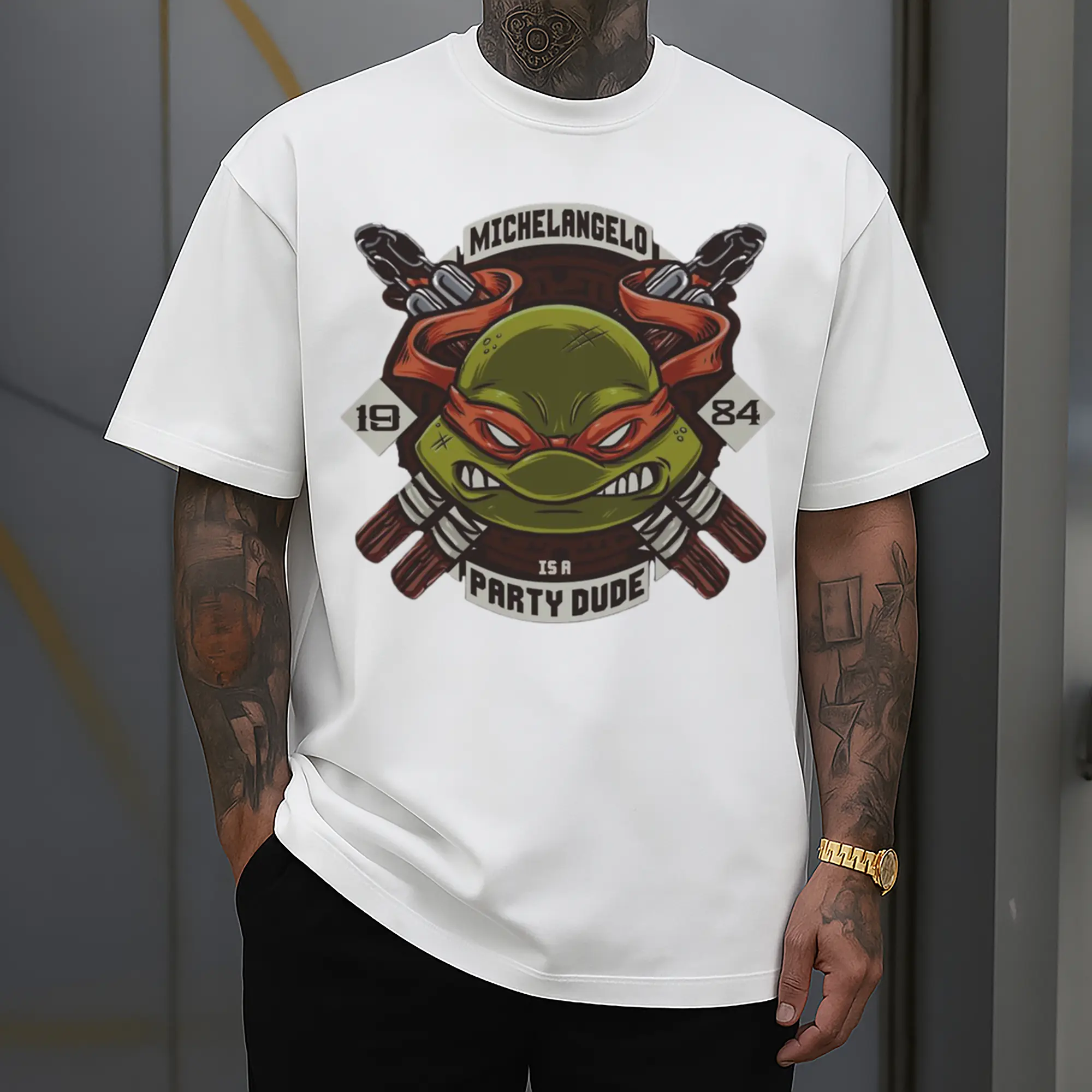 Teenage Mutant Ninja Turtles Raphael face T-Shirt