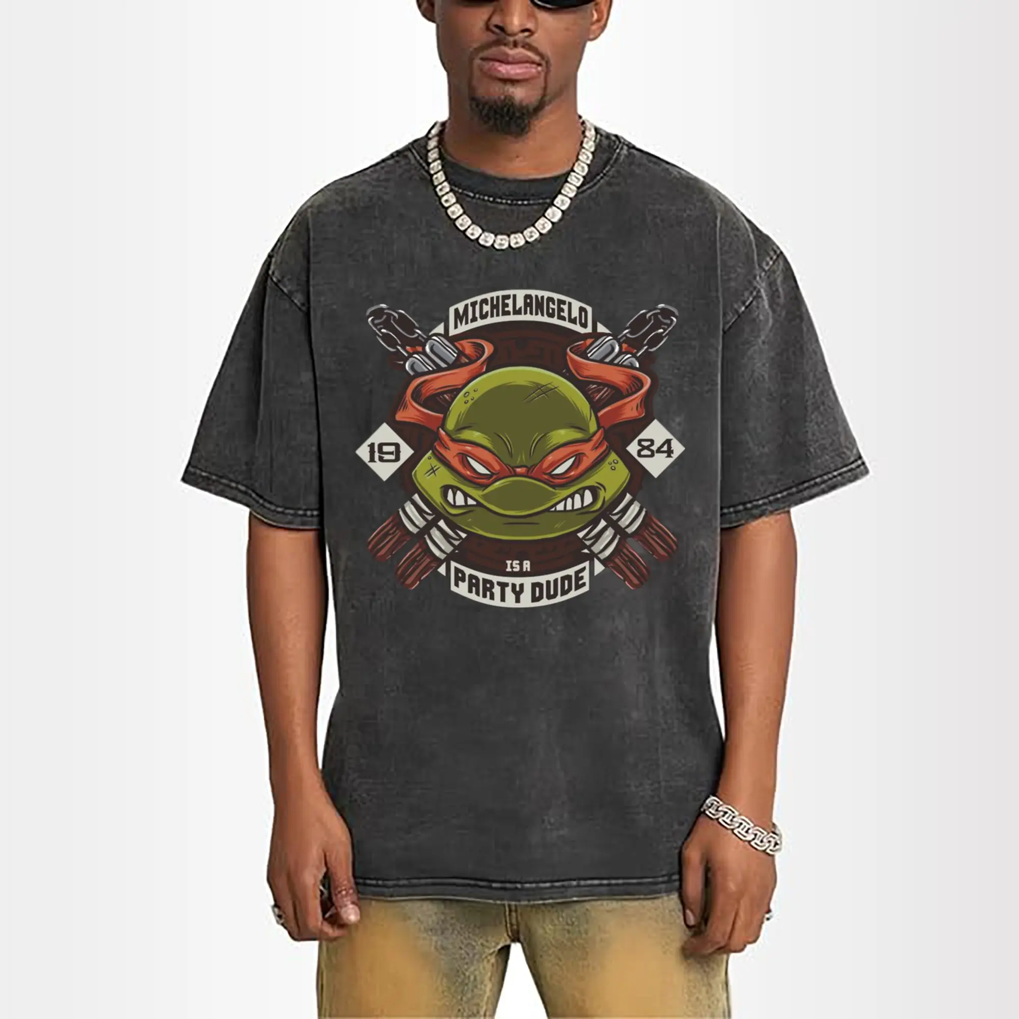 Teenage Mutant Ninja Turtles Raphael face T-Shirt