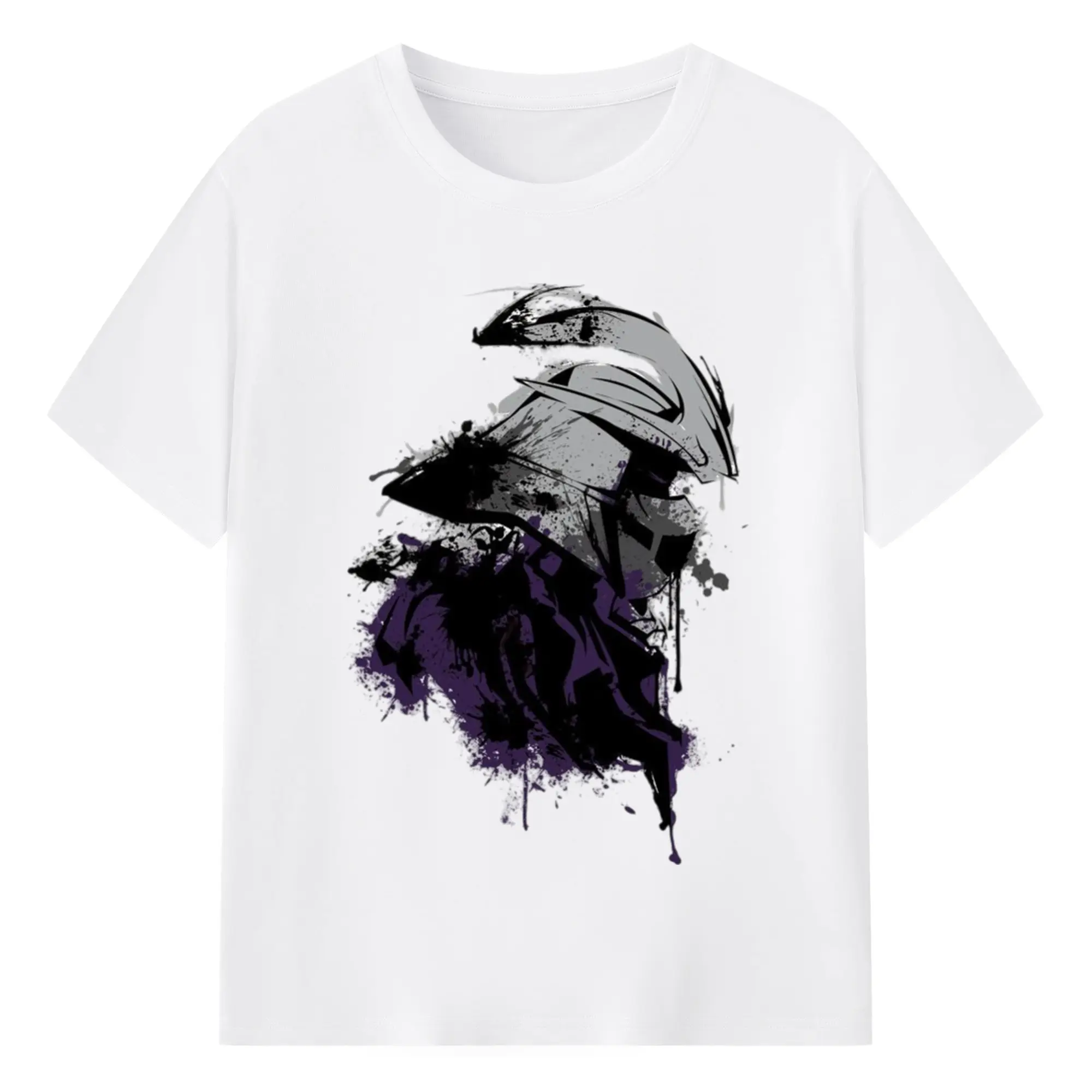 Teenage Mutant Ninja Turtles Shredder face Tee - 180g Cotton T-Shirt With Front Heat Transfer Print – Soft, Lightweight, Fitted Design – Comfortable Casual Wear For Sports & Everyday Use
