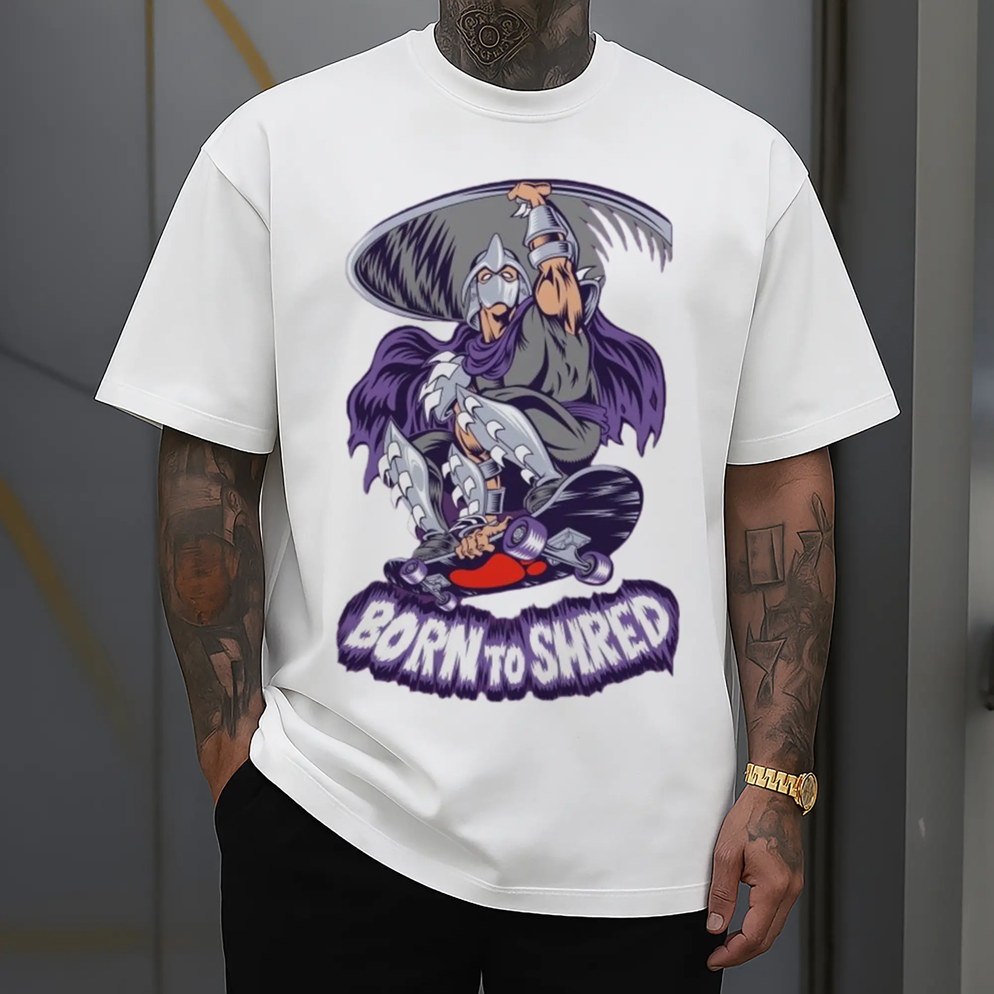 Teenage Mutant Ninja Turtles Shredder cartoon T-Shirt