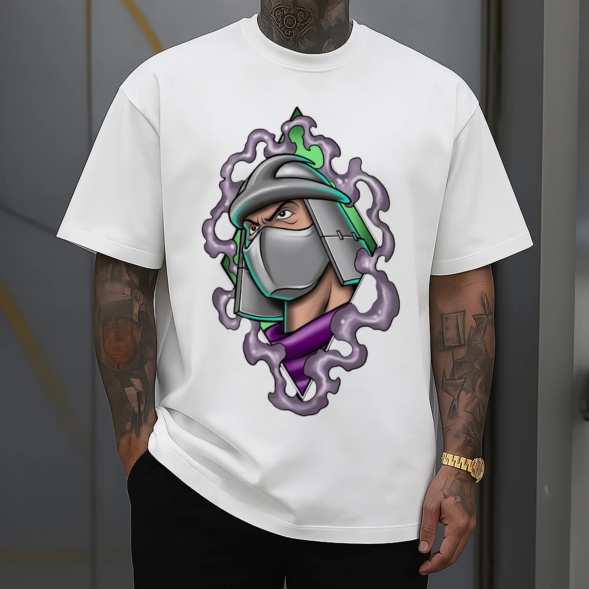 Teenage Mutant Ninja Turtles Shredder face T-Shirt