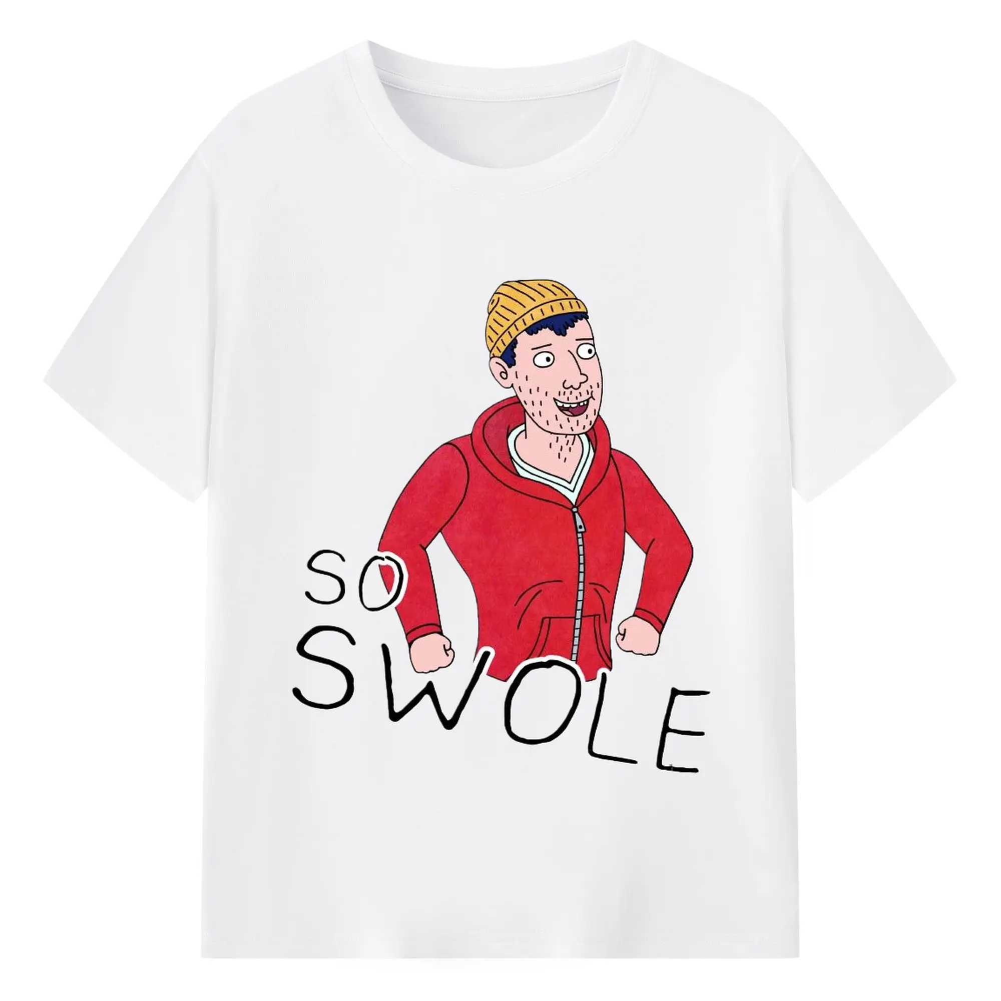 865ab4b4648a99be94874a7055831590_美图抠图20251001 - 180g Cotton T-Shirt With Front Heat Transfer Print – Soft, Lightweight, Fitted Design – Comfortable Casual Wear For Sports & Everyday Use