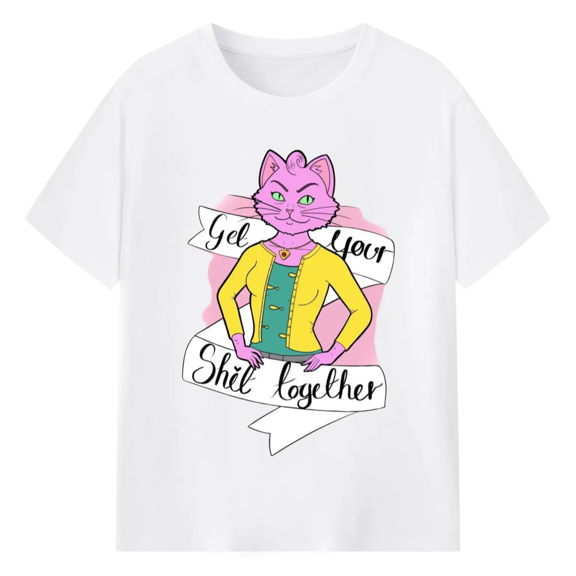 Bojack Horseman Princess Carolyn T-Shirt - 180g Cotton T-Shirt With Front Heat Transfer Print – Soft, Lightweight, Fitted Design – Comfortable Casual Wear For Sports & Everyday Use