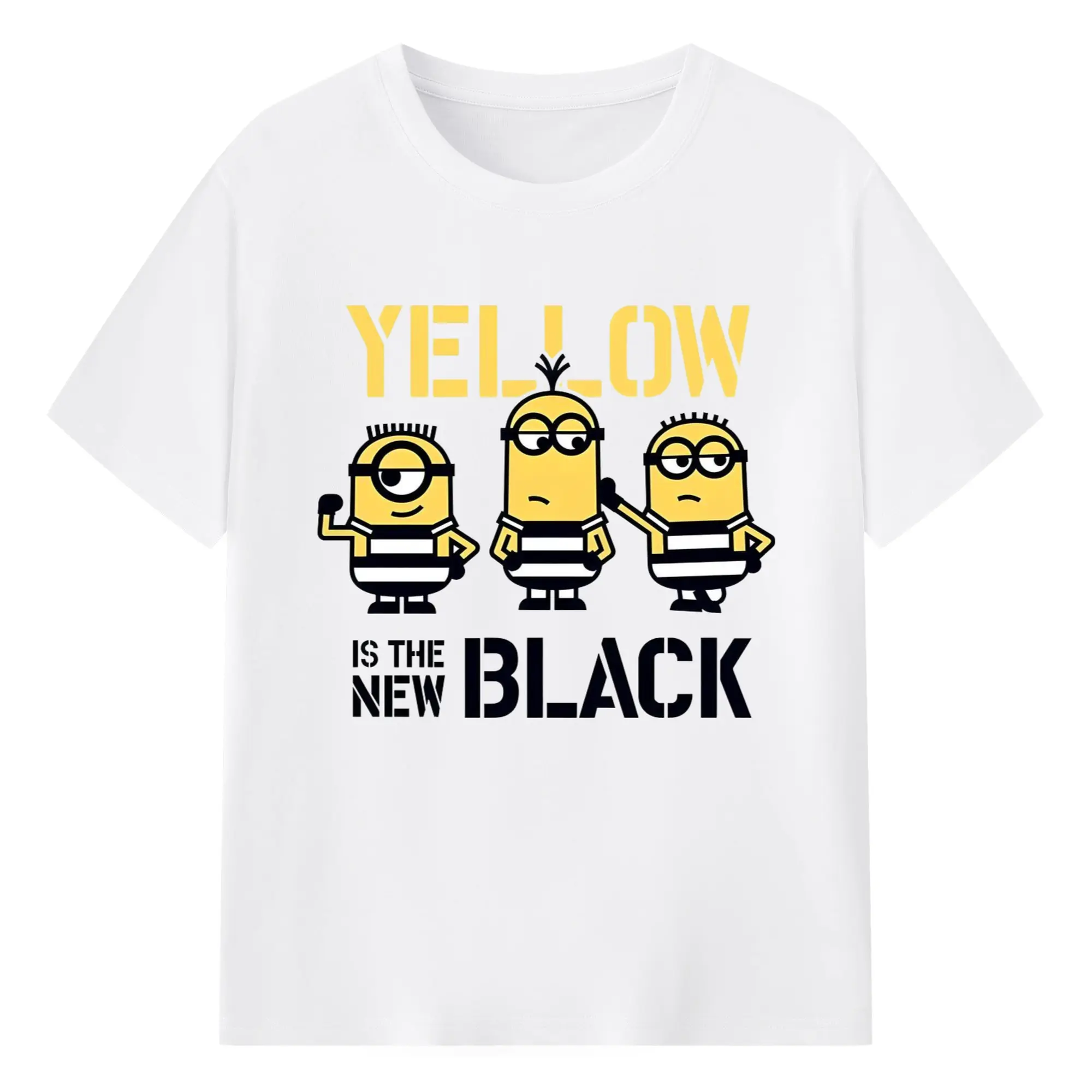 Family minion shirts​ - 180g Cotton T-Shirt With Front Heat Transfer Print – Soft, Lightweight, Fitted Design – Comfortable Casual Wear For Sports & Everyday Use